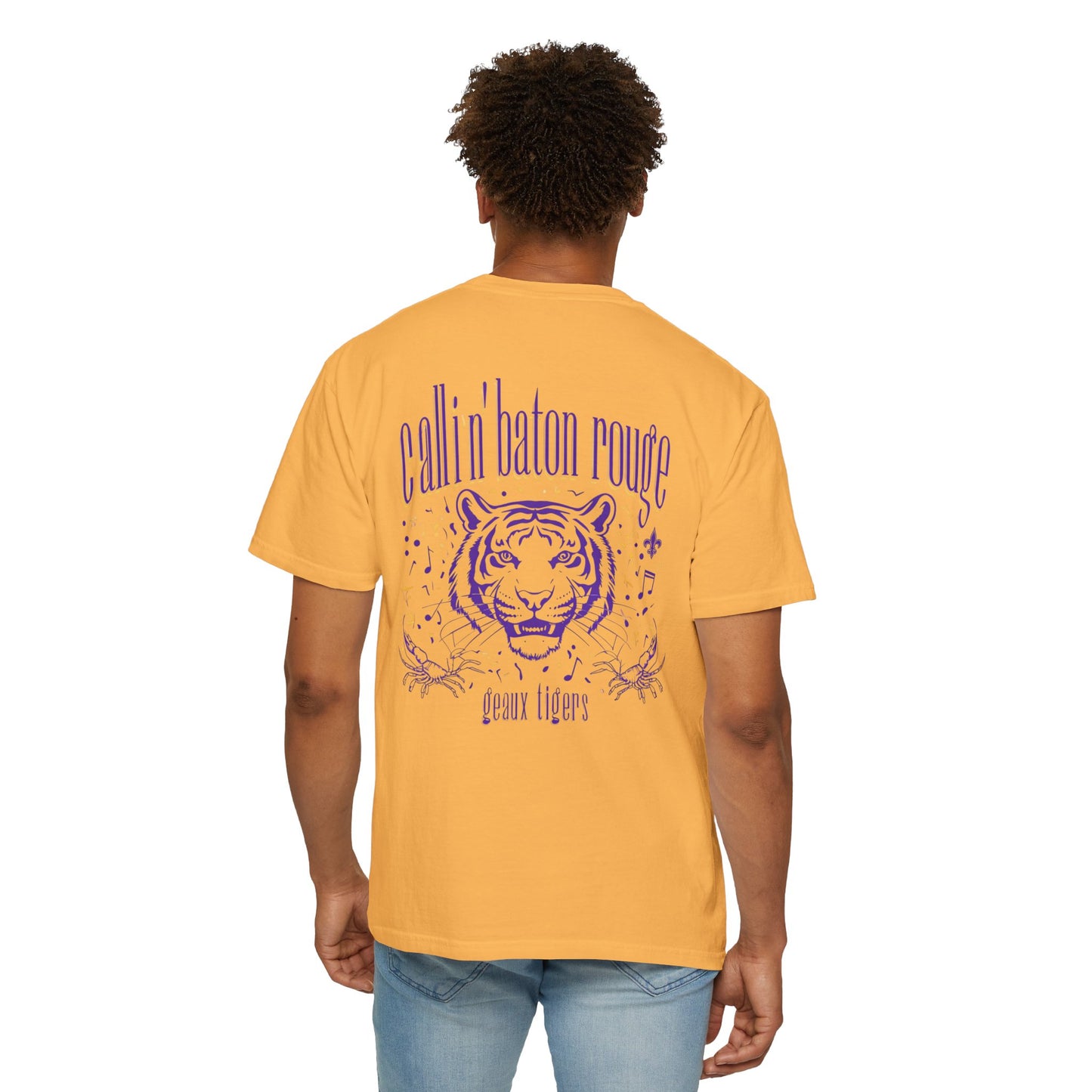 Baton Rouge Spirit T-Shirt - Unisex Garment-Dyed Tee for Game Day, College Football, Mardi Gras, Team Pride, Casual Wear