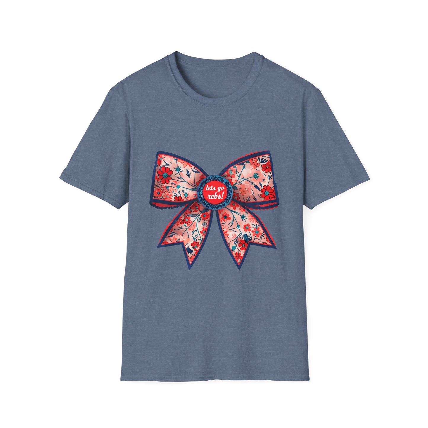 Go rebs coquette bow, Floral Bow T-Shirt | Gift for Her, Casual Wear, Birthday Party, Spring Fashion, Cute Graphic Tee