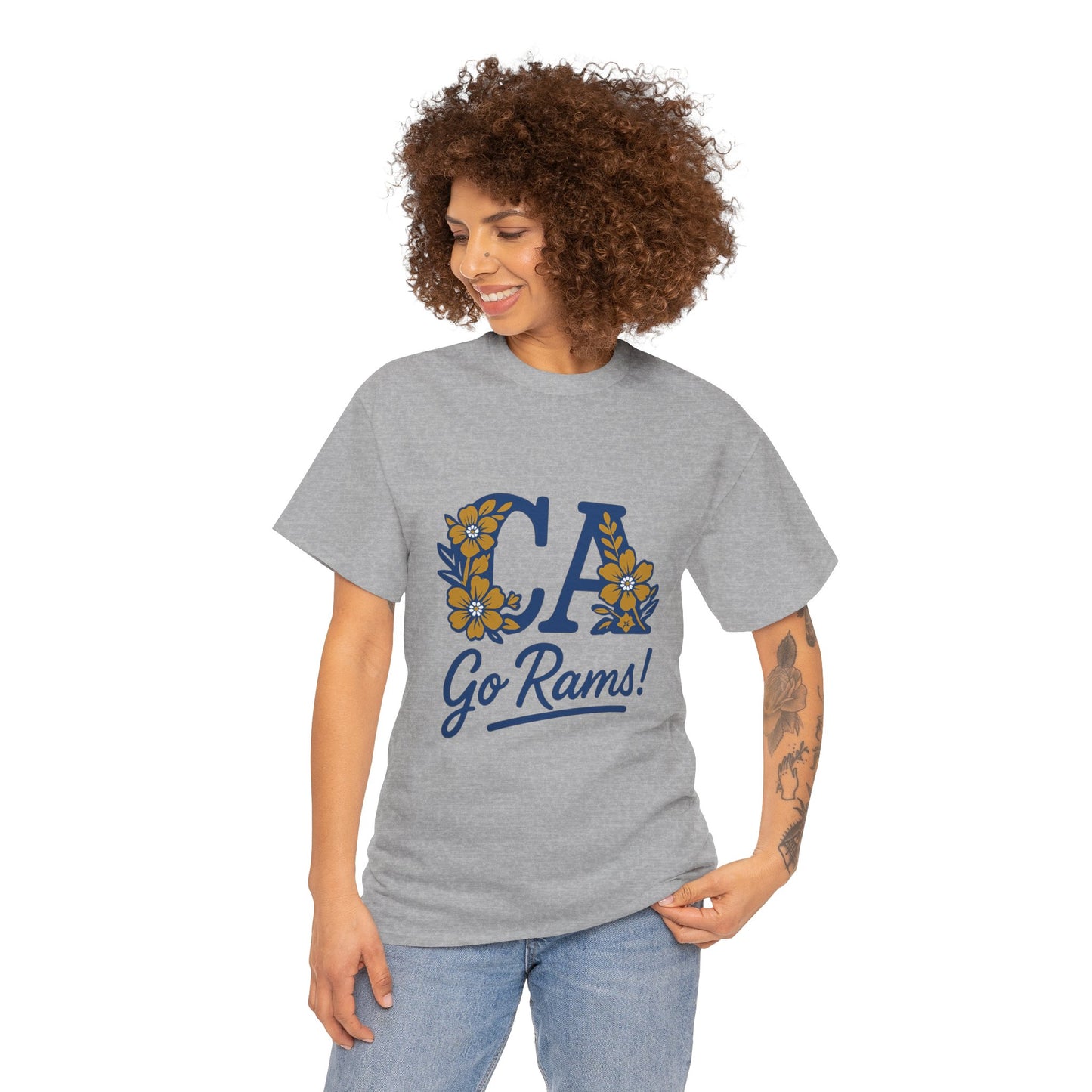 CA Rams Floral Tee