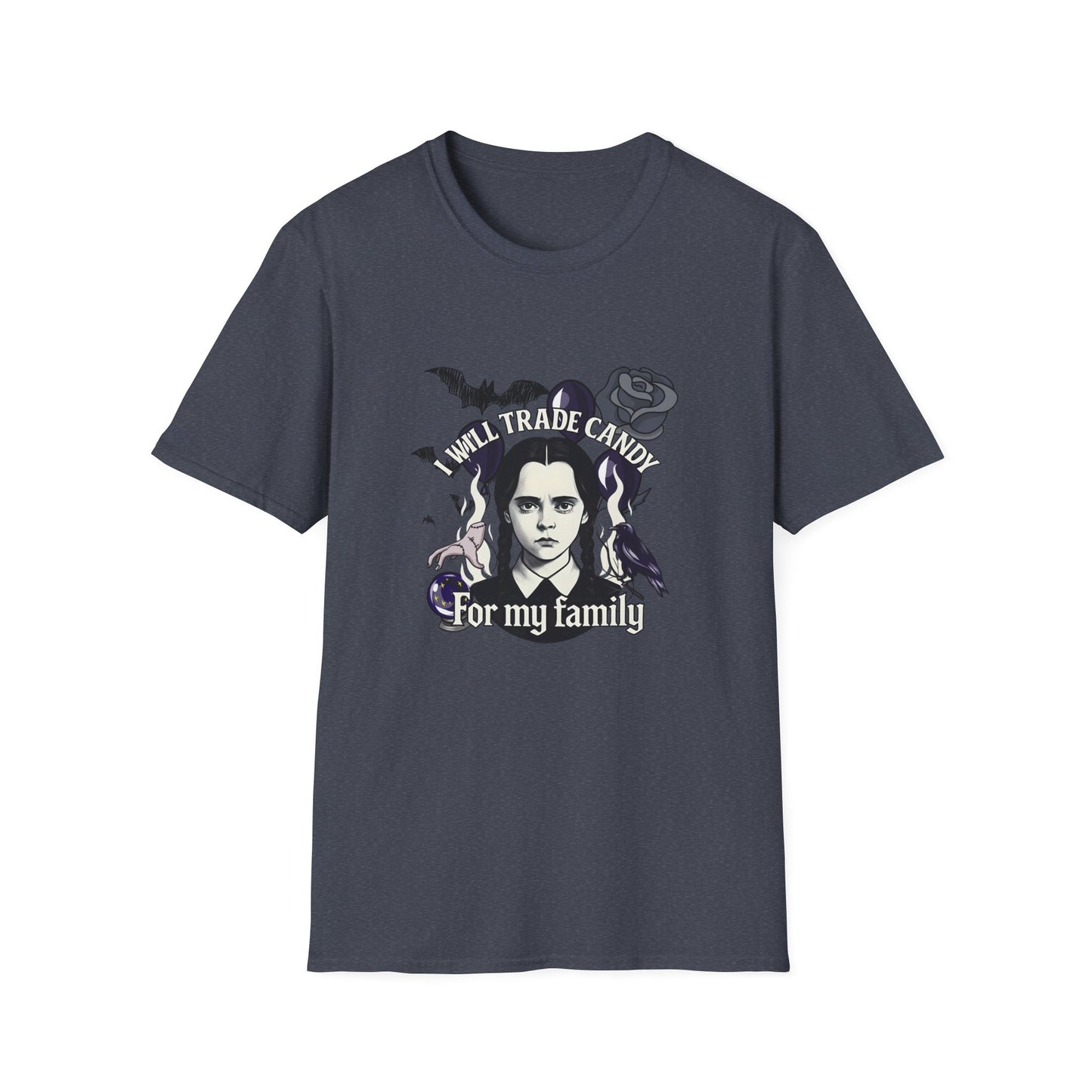 Gothic Family Tribute Unisex Tee - Halloween Dark Aesthetic Apparel
