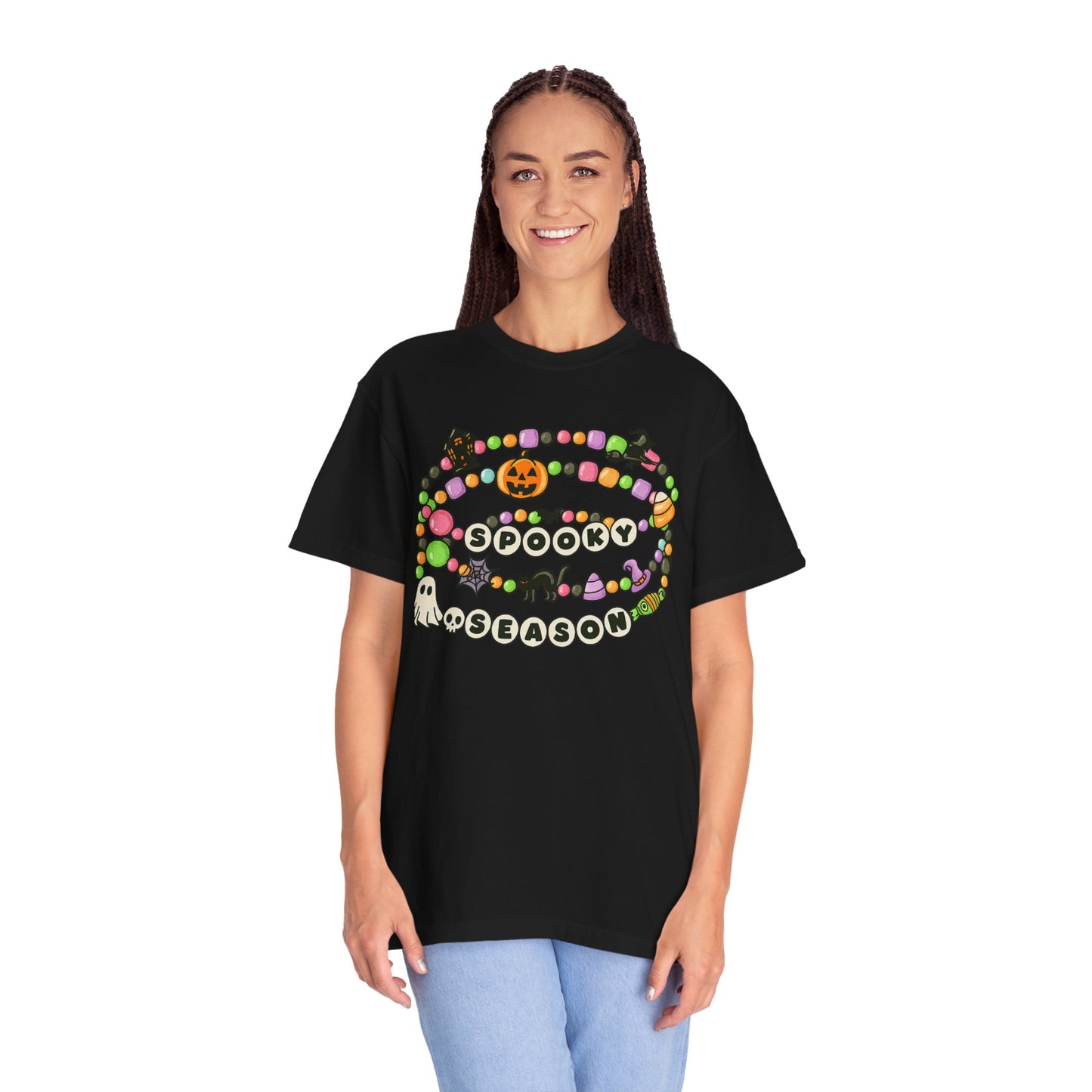 Spooky Season Friendship Bracelet T-shirt | Halloween Fun, Unisex Tee