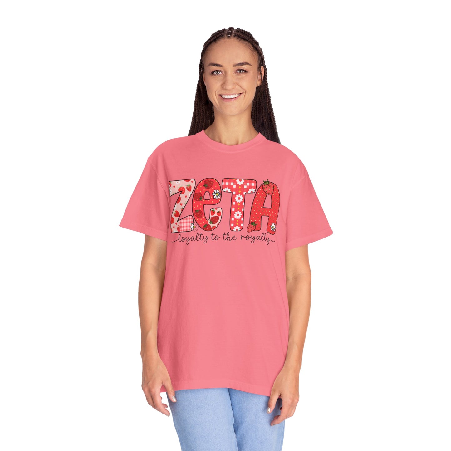 ZTALoyalty T-Shirt, Unisex Garment-Dyed Tee, Perfect for Sorority Events, Greek Life Apparel, Custom Festive Shirt, Everyday Casual Wear