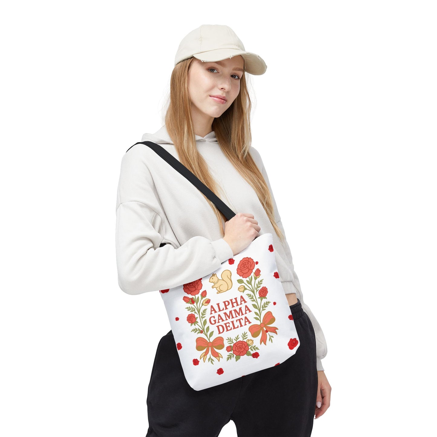 Floral Tote Bag | Alpha Gamma Delta Collection | Perfect for Sorority Events & Graduates