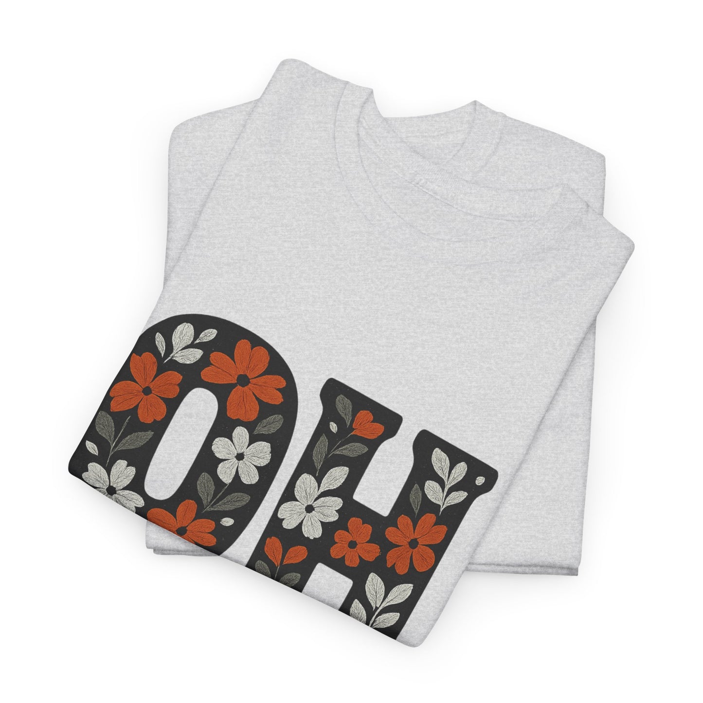 Bengals Floral Tee - Unisex Heavy Cotton