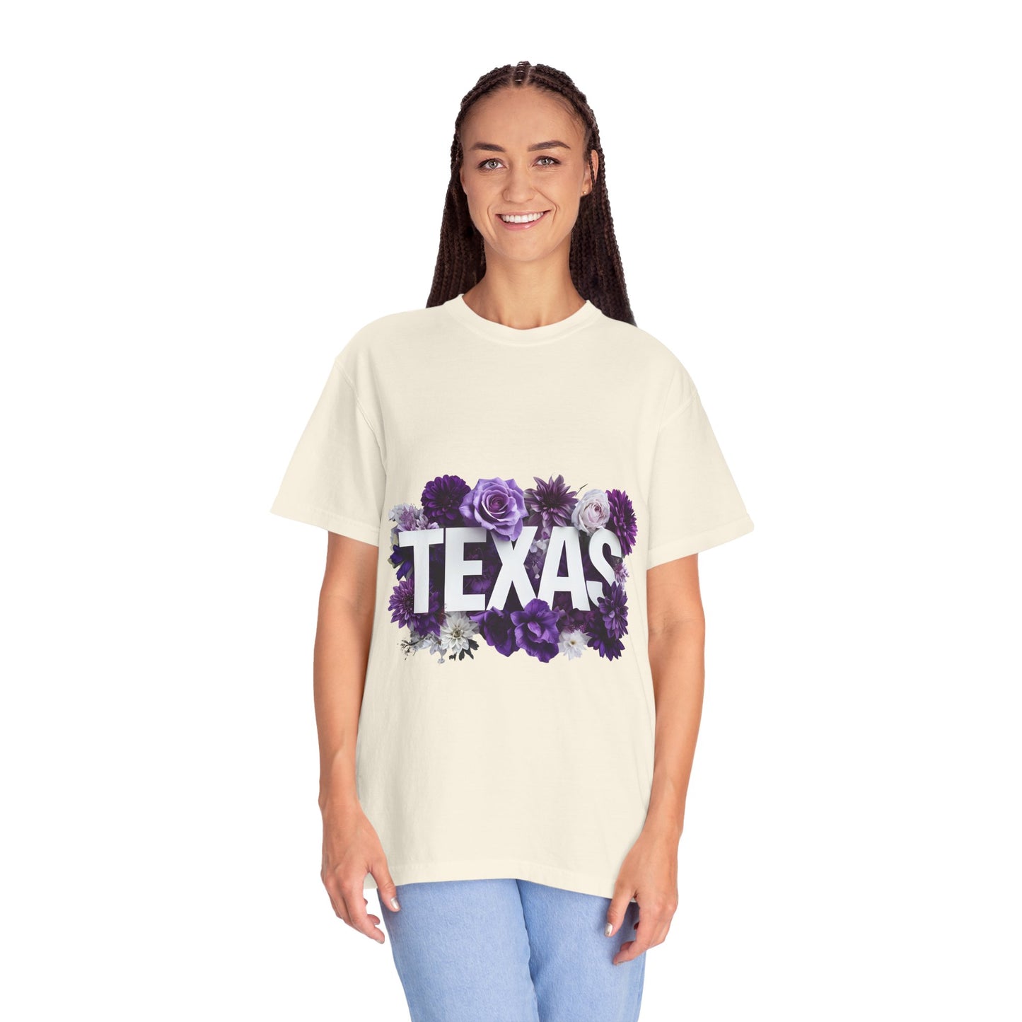 Texas Floral T-Shirt, Unisex Aesthetic Tee, Summer Outfit, Gift for Texan, Casual Style Shirt, Travel Souvenir Shirt