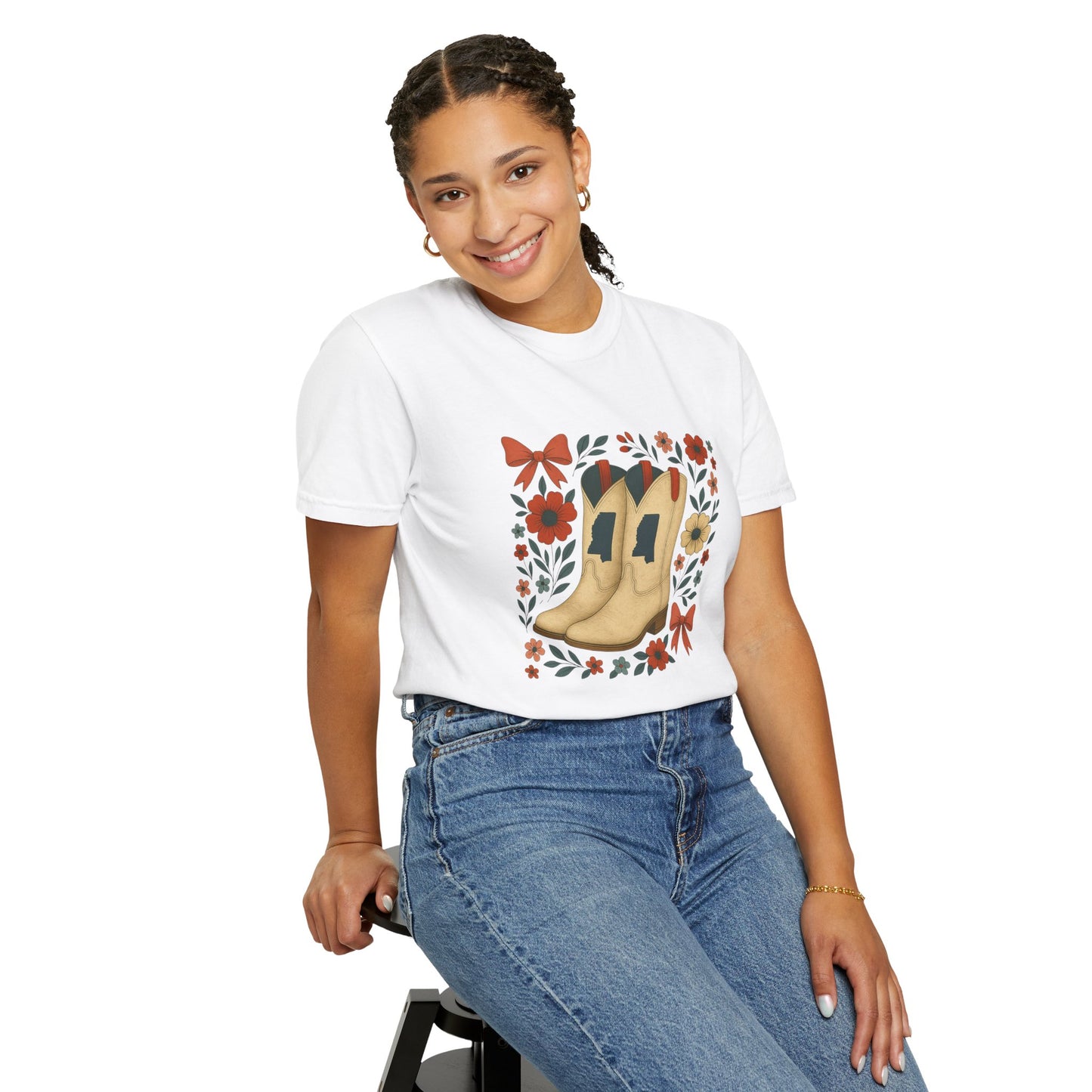 Mississippi Cowboy Boots T-Shirt - Ole Miss Rebels Fan