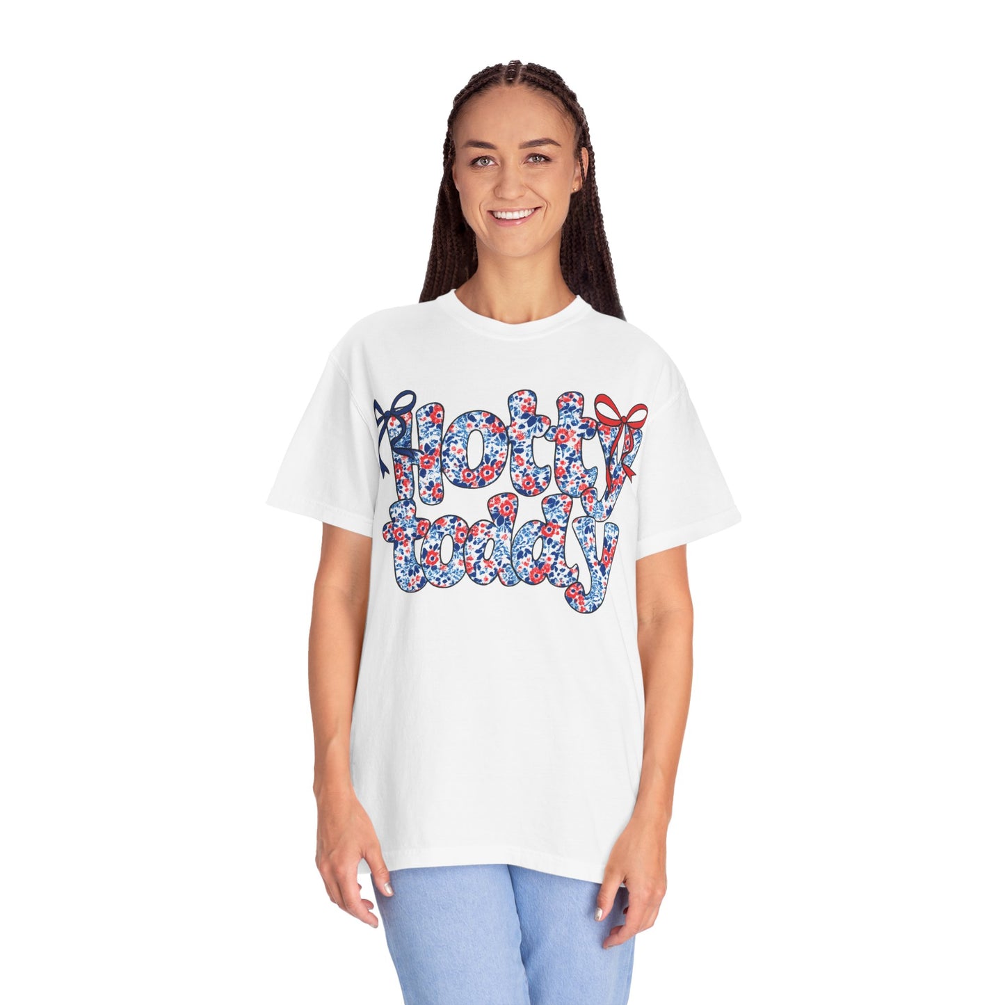 Floral Hotty Toddy Coquette Bow T-Shirt