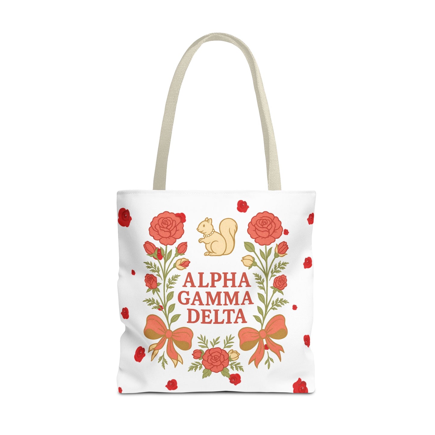 Floral Tote Bag | Alpha Gamma Delta Collection | Perfect for Sorority Events & Graduates