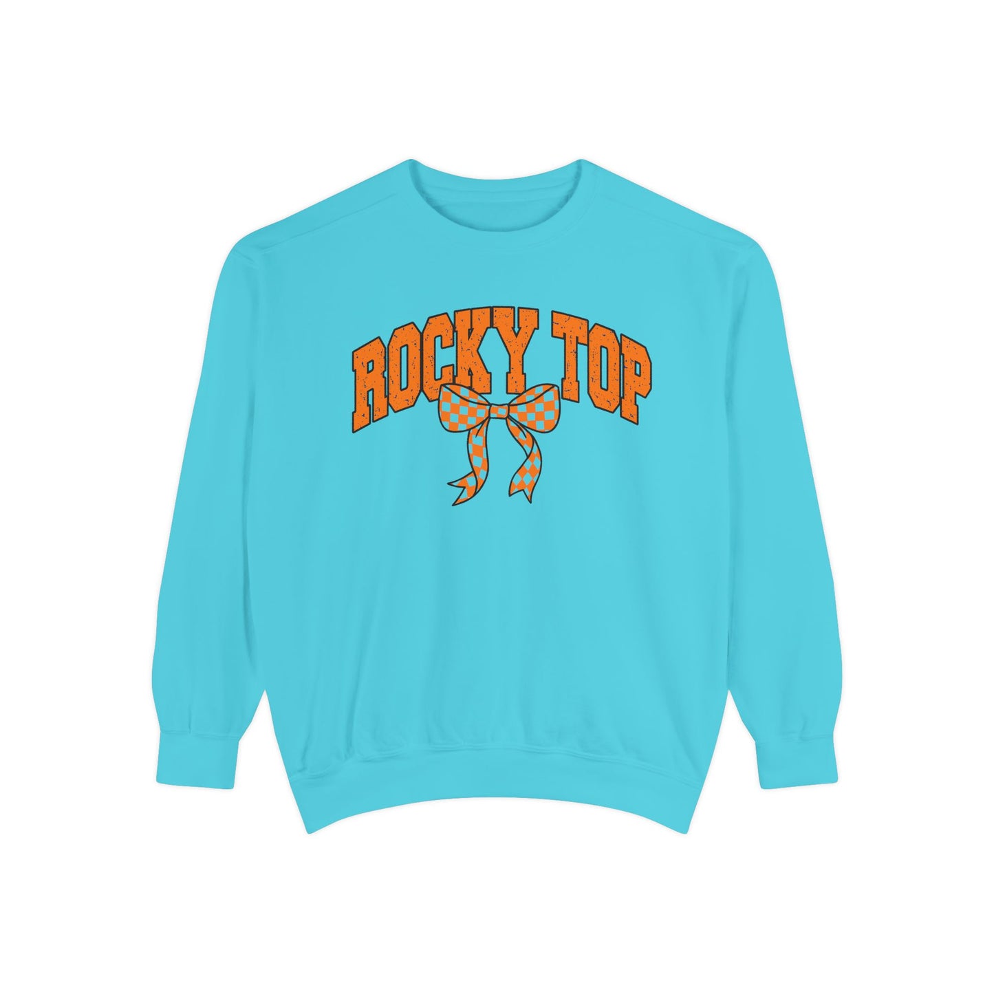 Rocky Top Bow Sweatshirt — Tennessee Checkerboard Vintage Crewneck