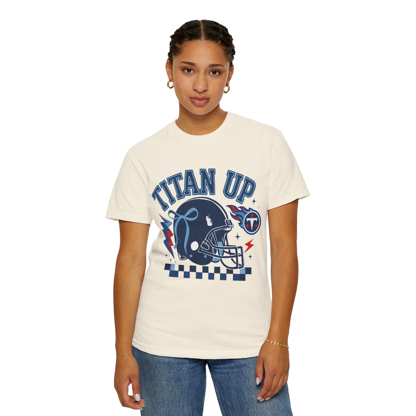 titan up tennessee Unisex Football Tee, Titan Up Shirt for Game Day, Casual Sportswear, Tailgating Apparel, Gift for Fans, Team Spirit Top