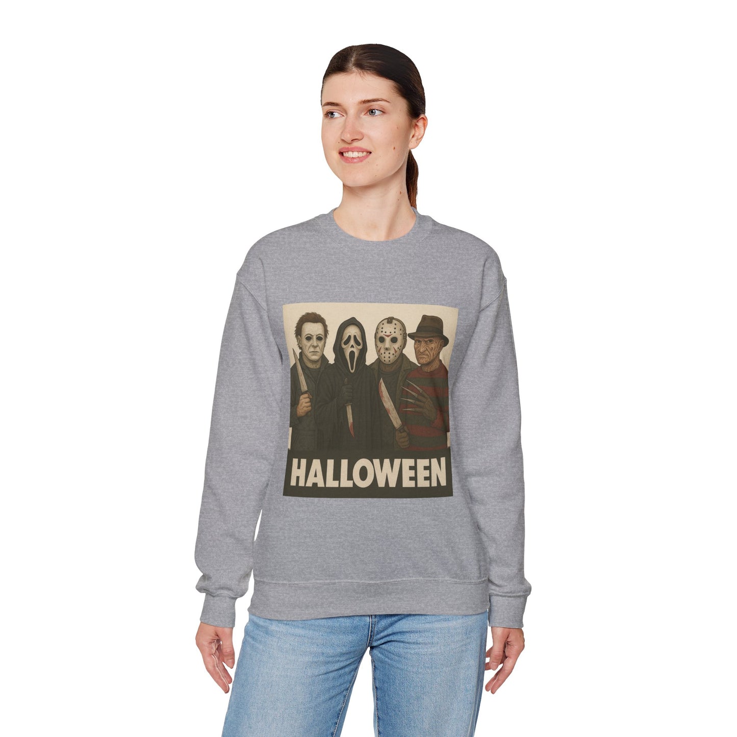 Spooky Movie Crewneck Sweatshirt - Halloween Horror Apparel