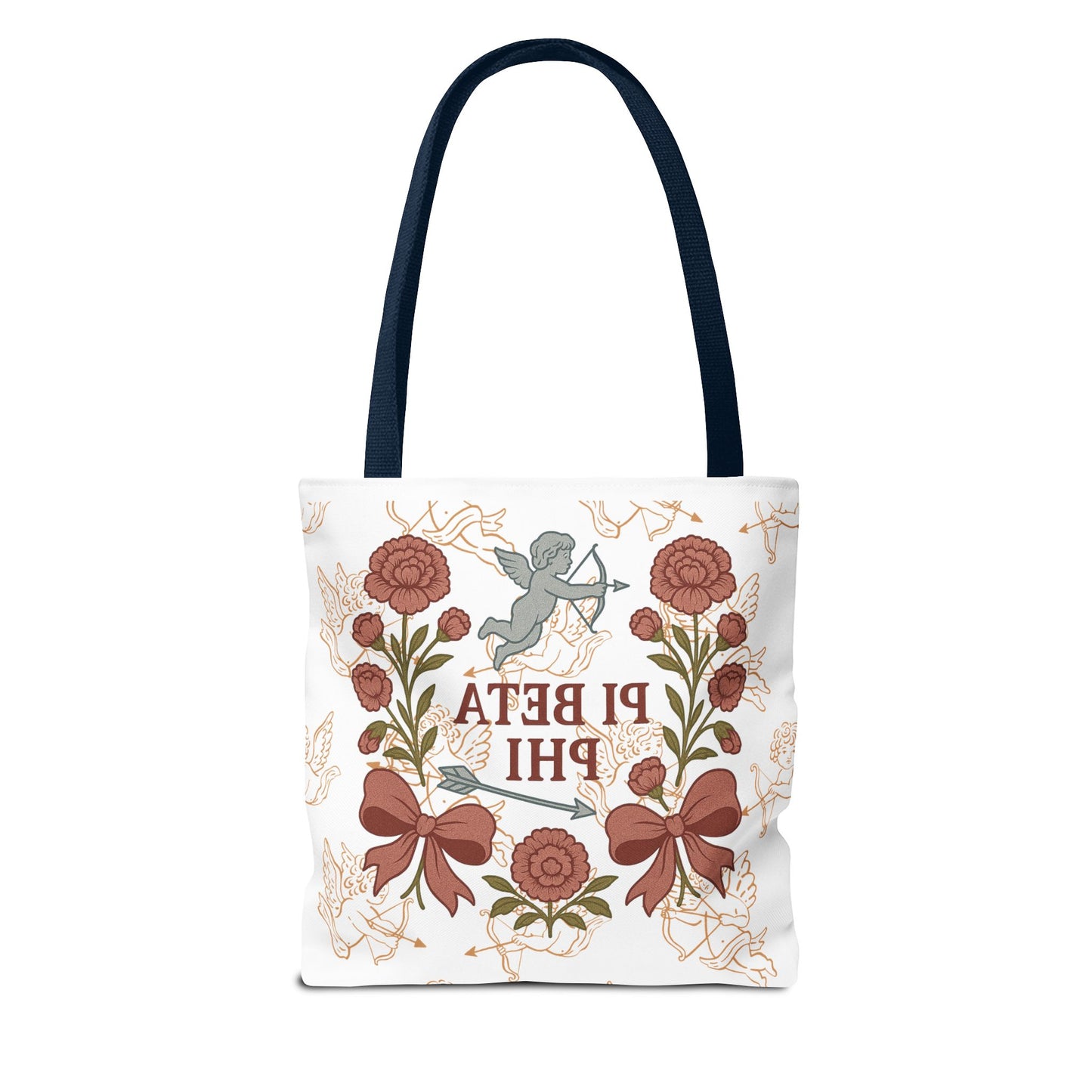 Floral Pi Phi Sorority Tote Bag