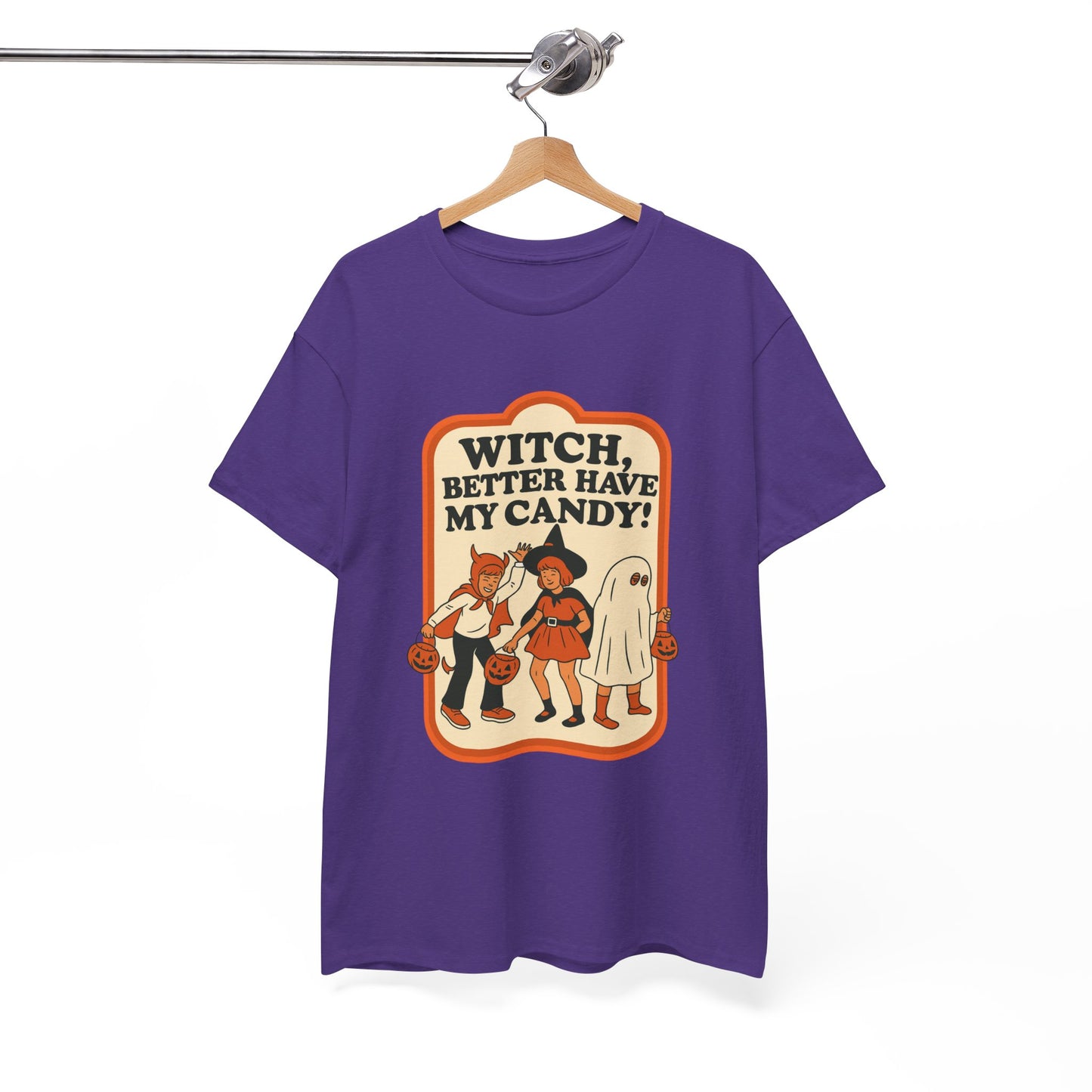 Halloween Witch Candy Tee - Unisex Cotton Shirt