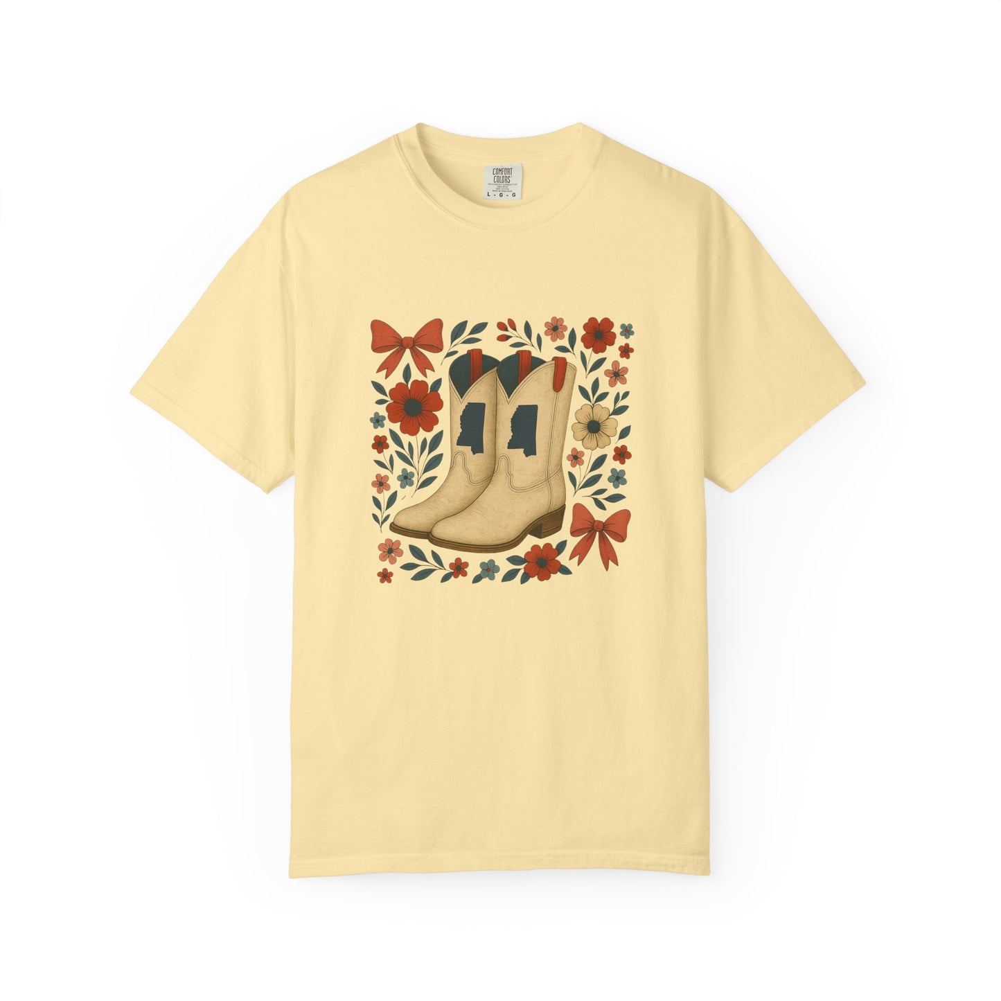 Mississippi Cowboy Boots T-Shirt - Ole Miss Rebels Fan