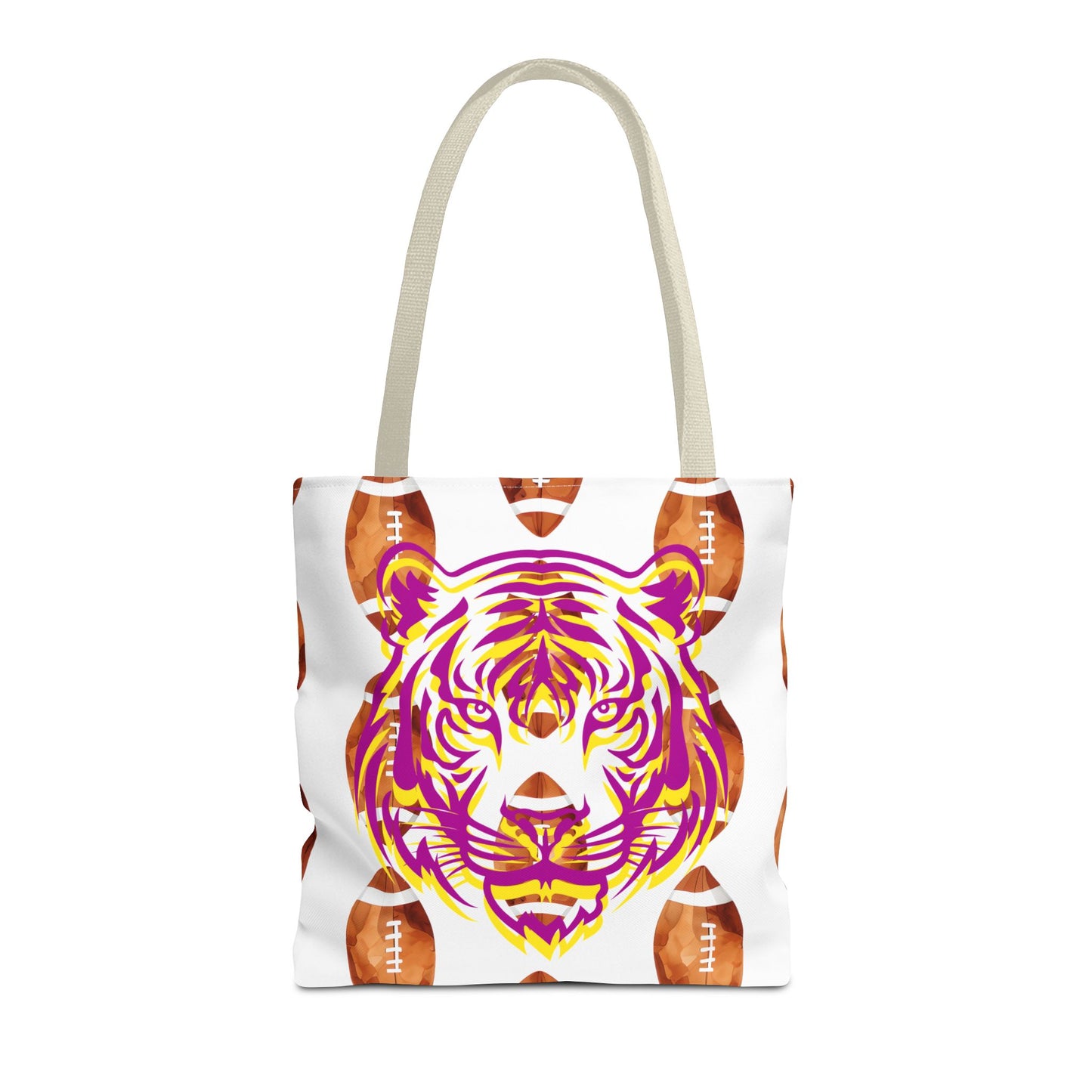 Vibrant Tiger Print Tote Bag - LSU Fans Gift