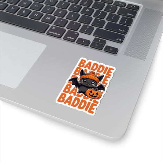 Cute Halloween Bat Kiss-Cut Stickers, Spooky Decor, Laptop Stickers, Kids Halloween Party Favors, Customizable Halloween Gifts
