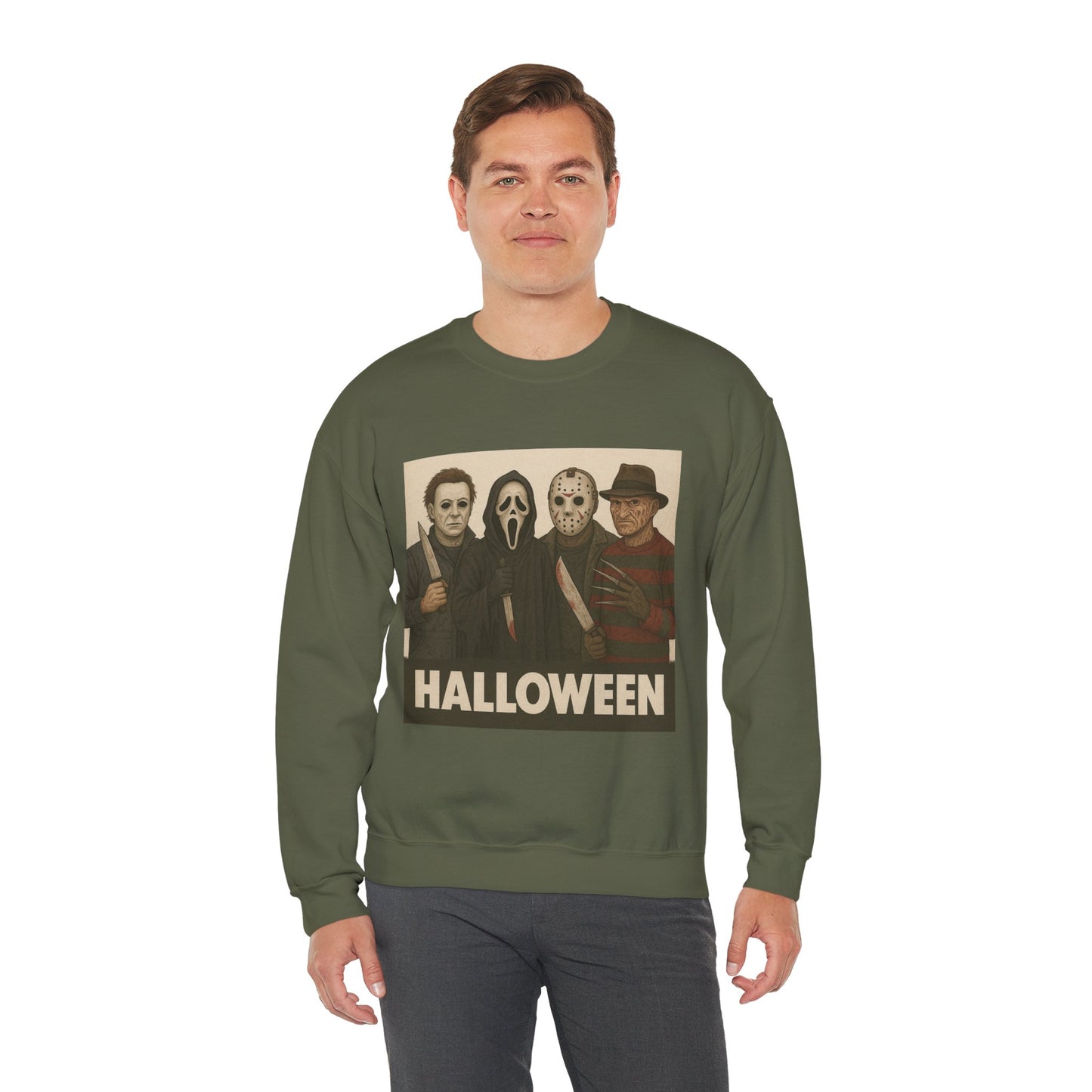 Spooky Movie Crewneck Sweatshirt - Halloween Horror Apparel