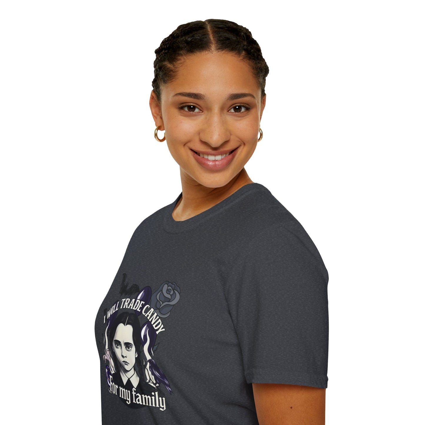 Gothic Family Tribute Unisex Tee - Halloween Dark Aesthetic Apparel
