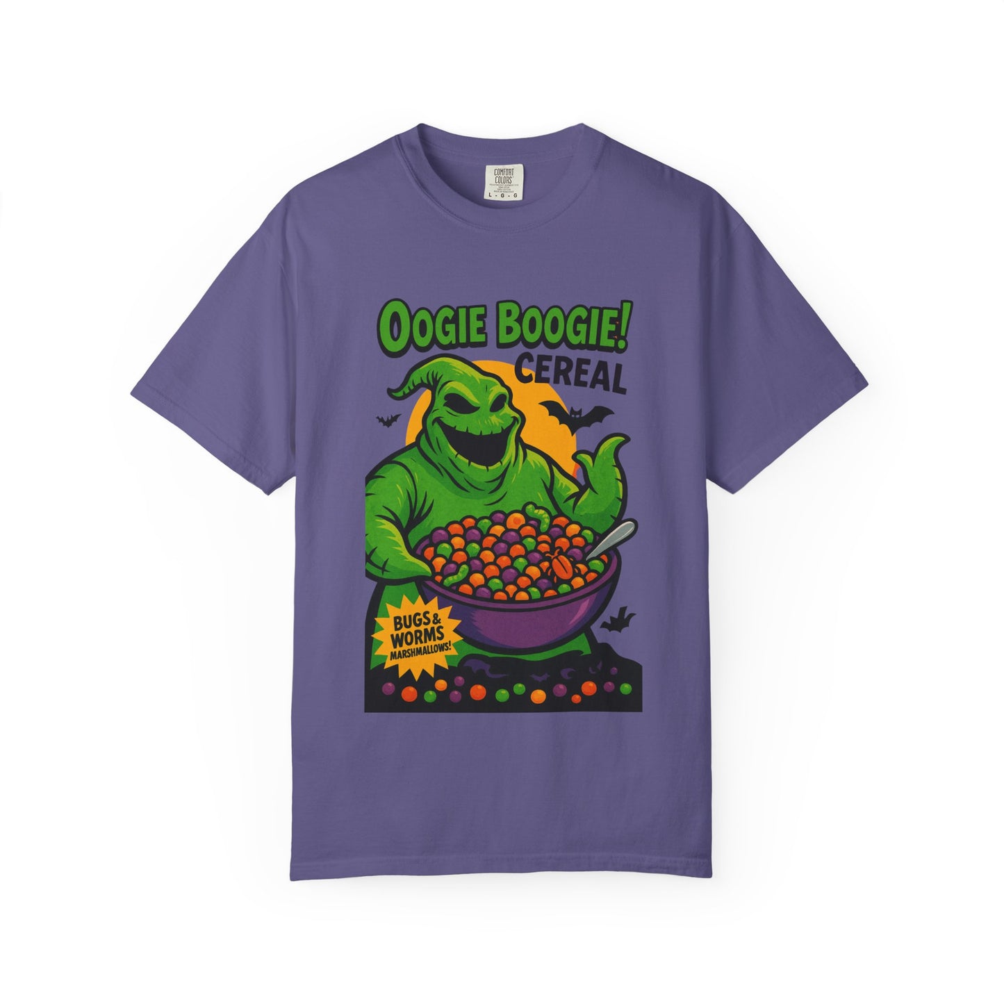 Oogie Boogie Cereal Unisex T-Shirt, Halloween Tee, Cartoon Apparel, Gifts for Fans, Unique Graphic Shirt, Spooky Style