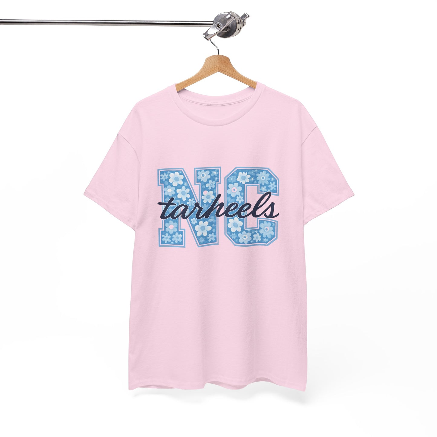 North Carolina Tarheels Unisex Heavy Cotton Tee, College Spirit Wear, Men's and Women's Casual T-Shirt, School Pride Apparel, Gift for Fans