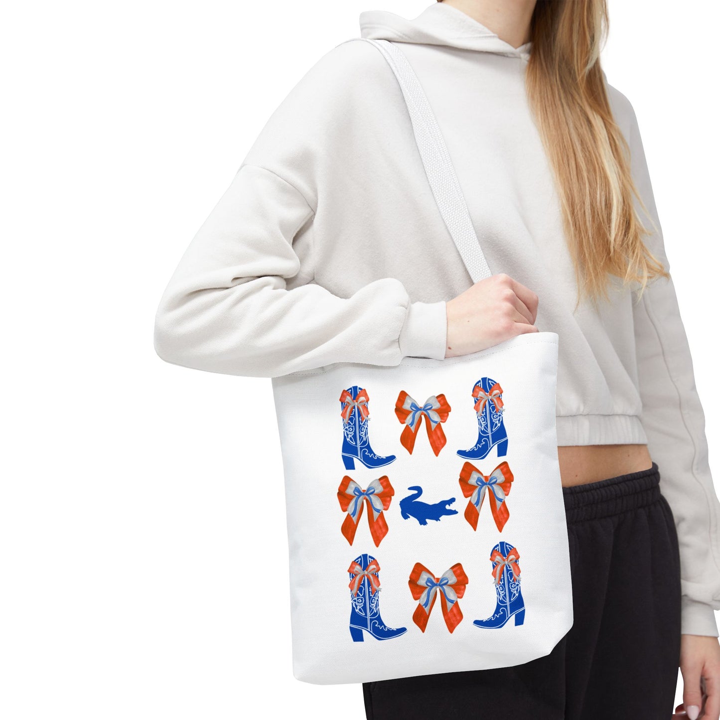 FL gators game day tote bag, UF fan gift, UF alumni, graduation gift, college student gift, chomp! chomp!, florida fan gift, florida game day, go gators