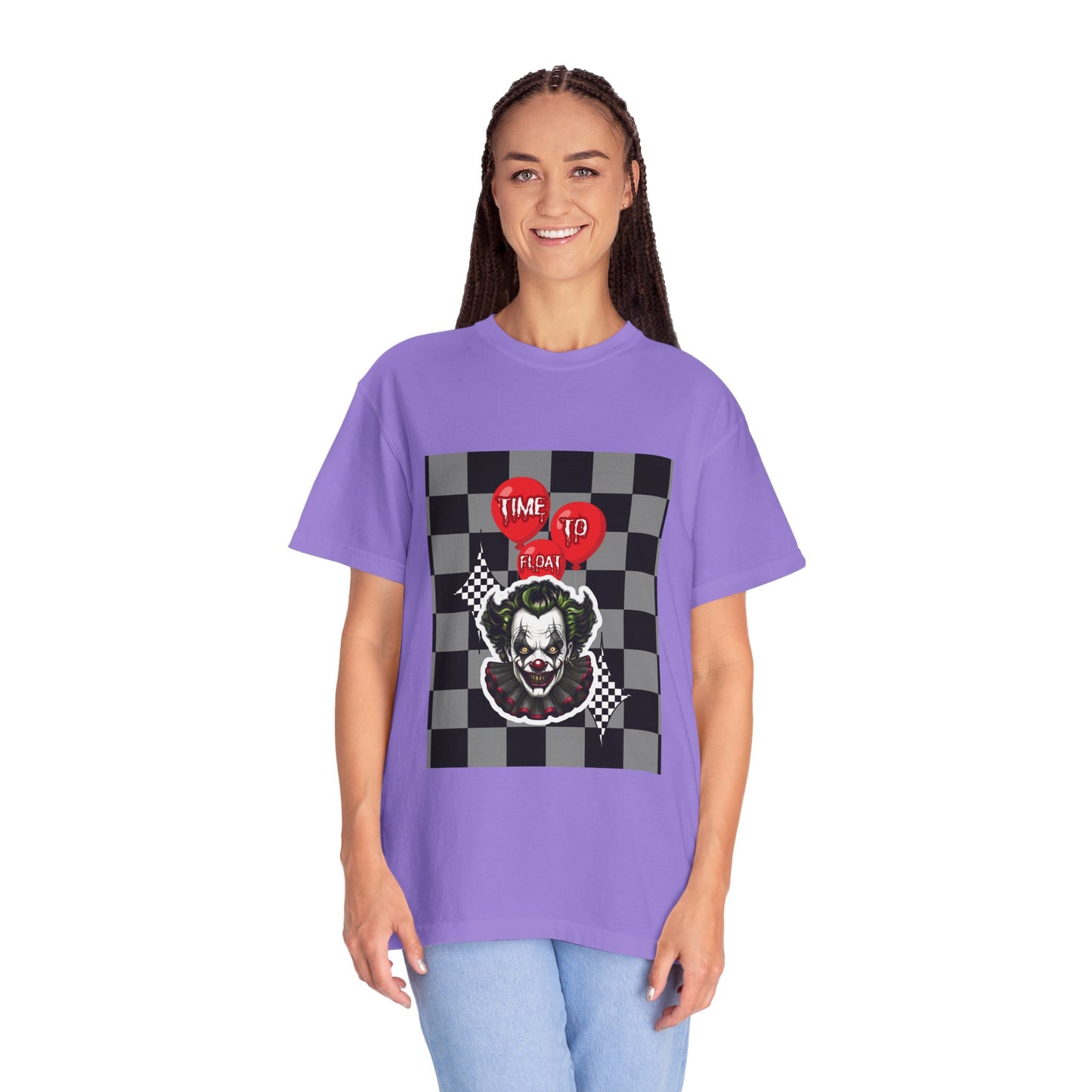 Creepy Clown Graphic T-Shirt, Halloween Costume Tee, Unisex Horror Shirt, Fun Gift for Fans, Graphic Novelty Wear, Casual Outfit