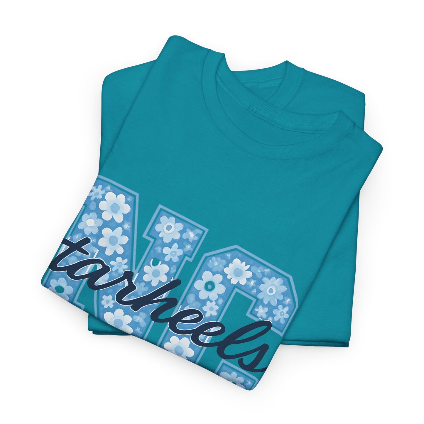 North Carolina Tarheels Unisex Heavy Cotton Tee, College Spirit Wear, Men's and Women's Casual T-Shirt, School Pride Apparel, Gift for Fans