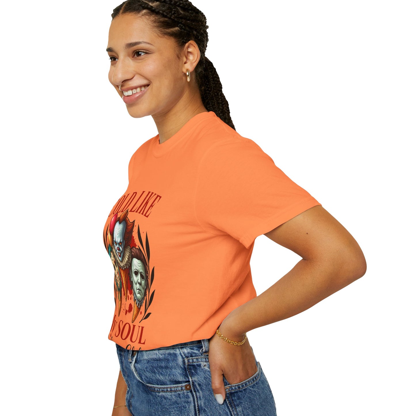 Chilling Soul T-Shirt, Vintage Horror Tee, Unisex Graphic Shirt, Ice Cream Lovers Gift, Fun Movie Merch