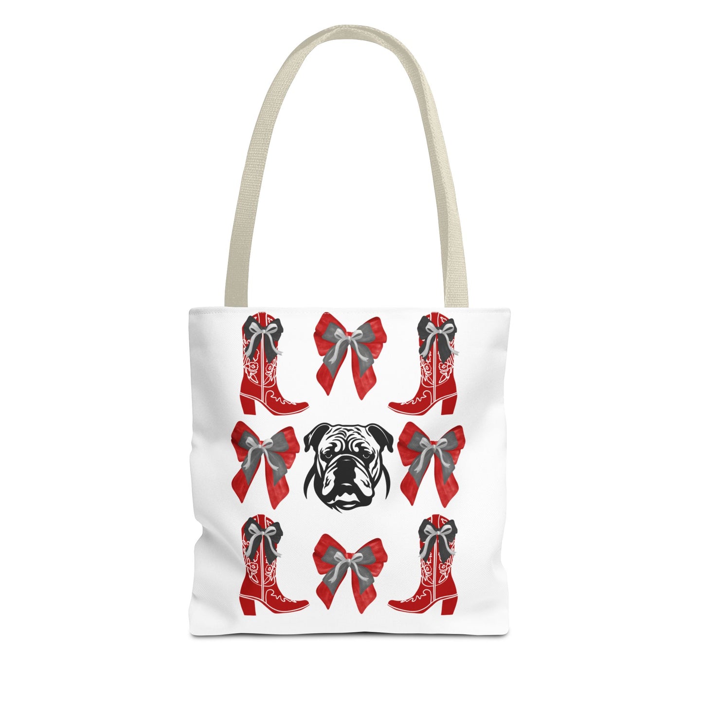 UGA Bulldogs Coquette Bow Tote Bag