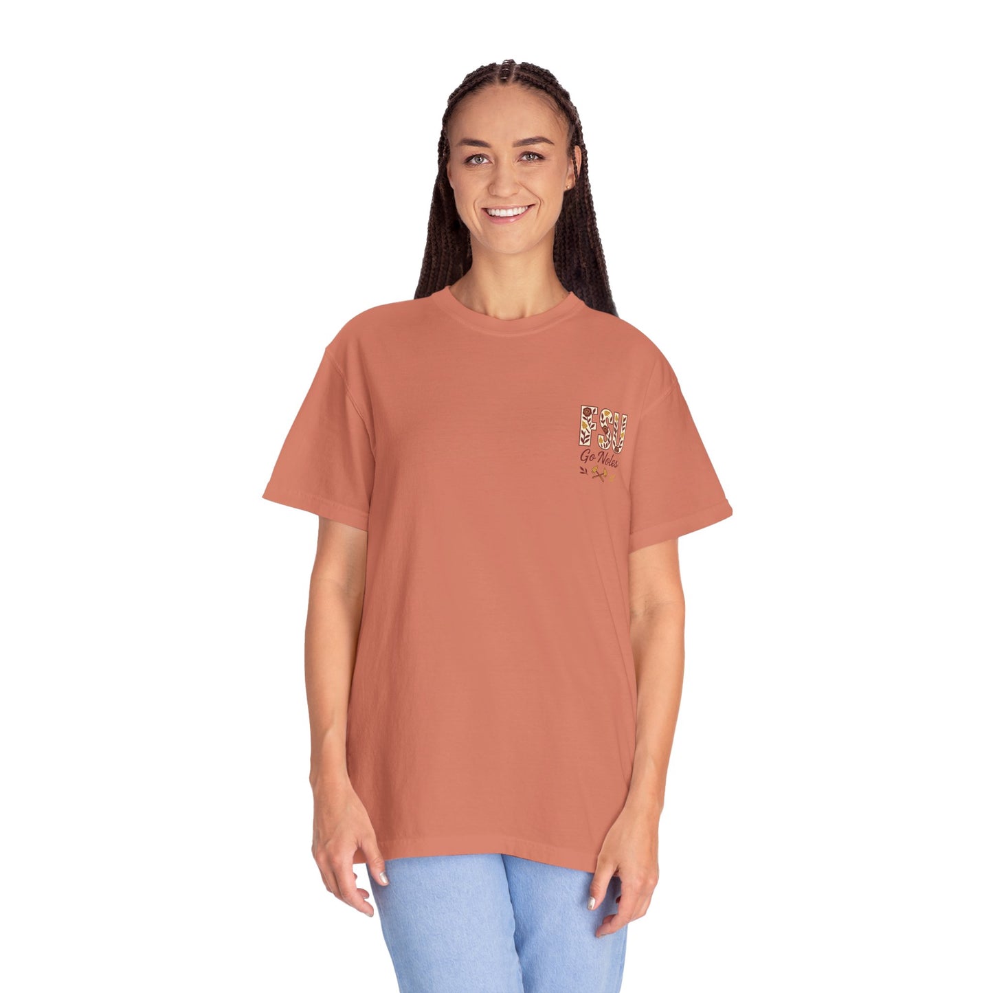 Tomahawk Nation T-Shirt, Unisex College Football Tees, Garment-Dyed Fan Apparel, Go Noles Spirit Wear, Game Day Outfit