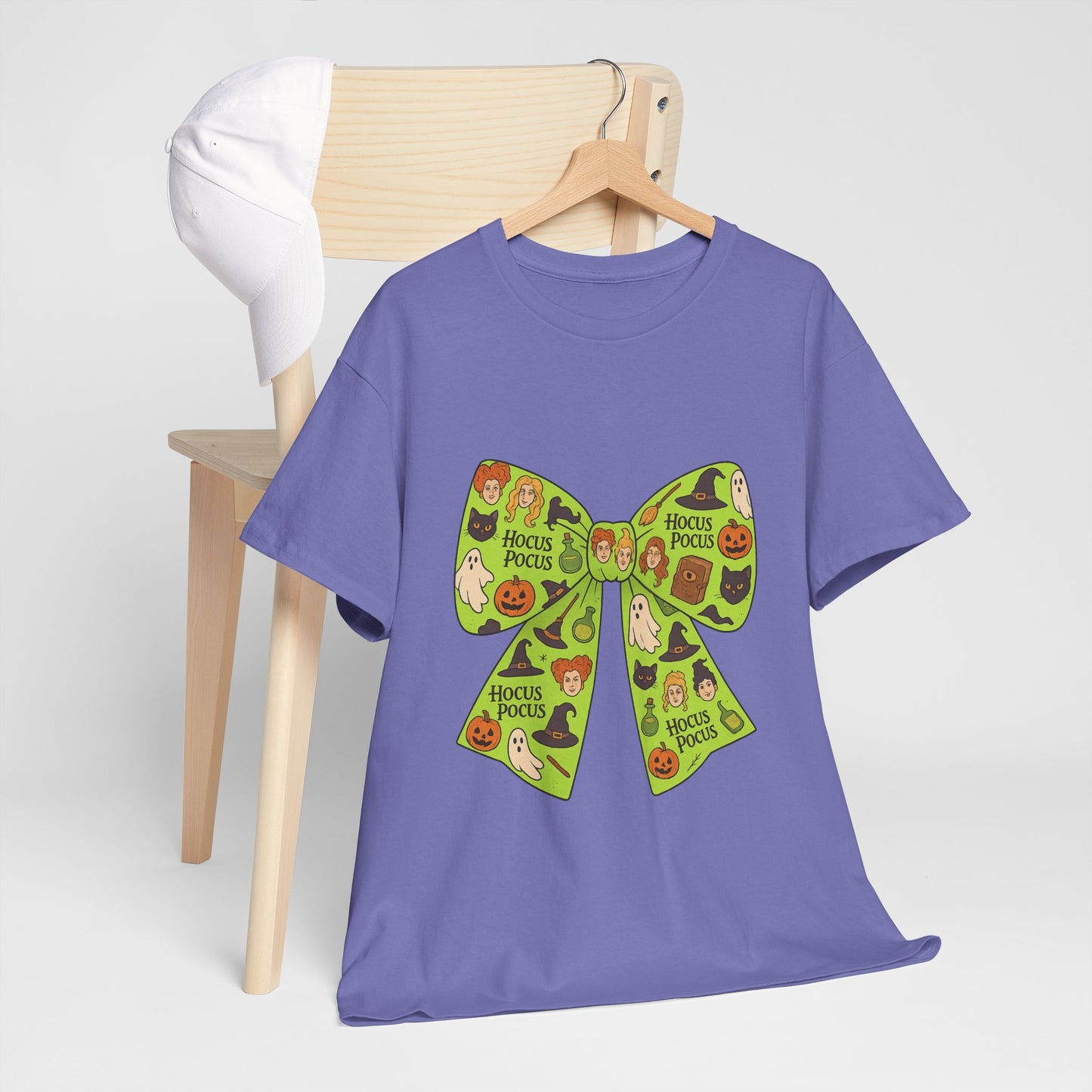 Halloween Graphic Tee, Spooky Season Unisex Shirt, Hocus Pocus Bow Tee, Autumn Style Shirt, Trick or Treat Apparel