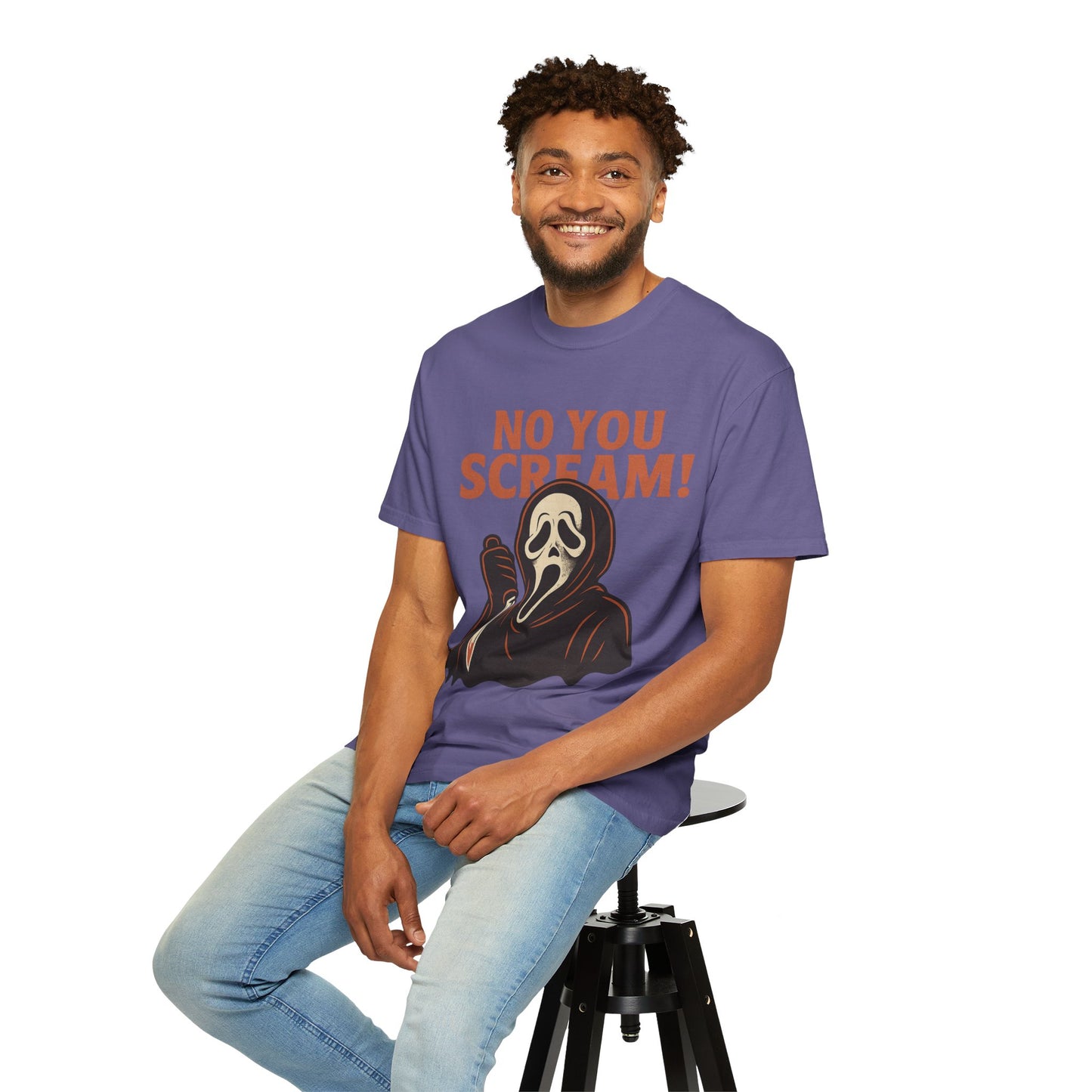 Unisex Horror-Themed T-shirt | Fun Scream Design for Halloween, Costume Parties, Movie Nights, Gift for Horror Fans
