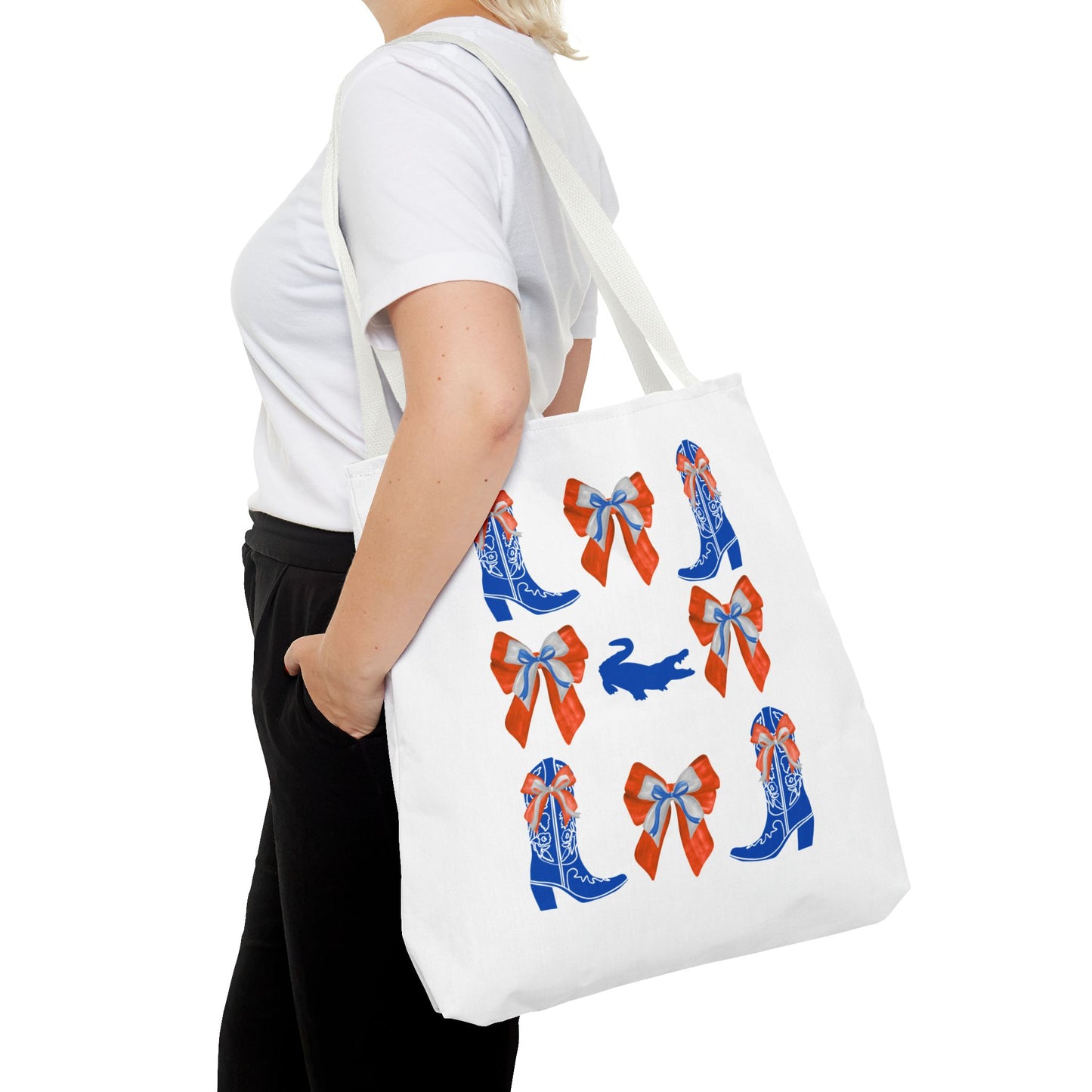 FL gators game day tote bag, UF fan gift, UF alumni, graduation gift, college student gift, chomp! chomp!, florida fan gift, florida game day, go gators