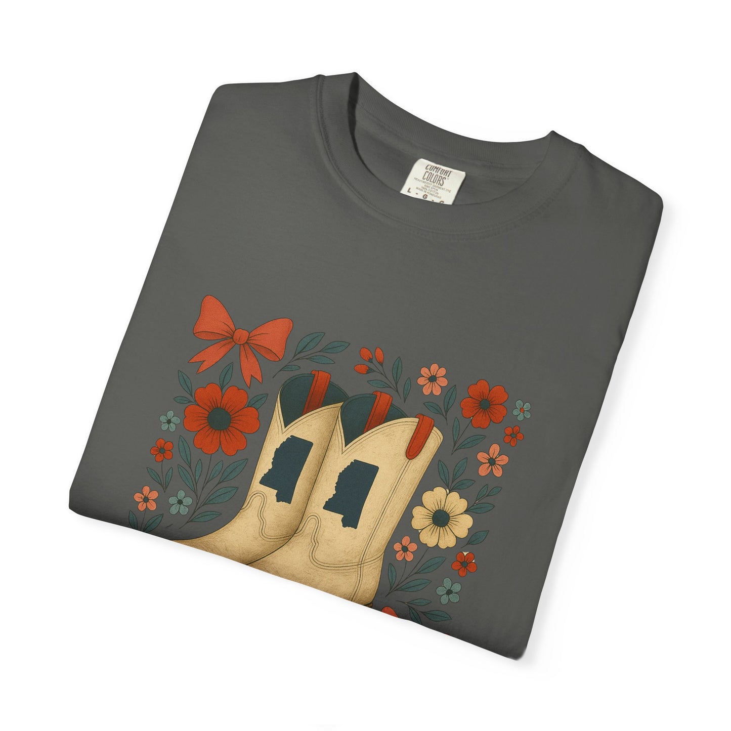 Mississippi Cowboy Boots T-Shirt - Ole Miss Rebels Fan