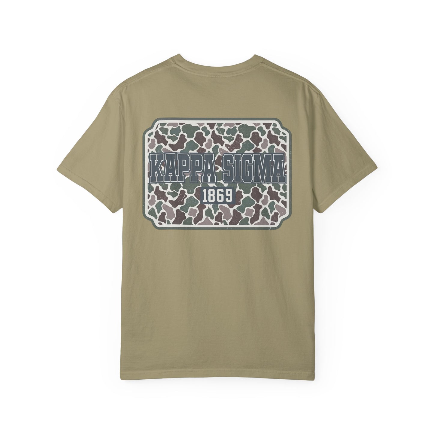 Kappa Sigma Garment-Dyed Unisex T-Shirt, Casual Wear, Greek Life Apparel, College Student Gift, Comfy Streetwear