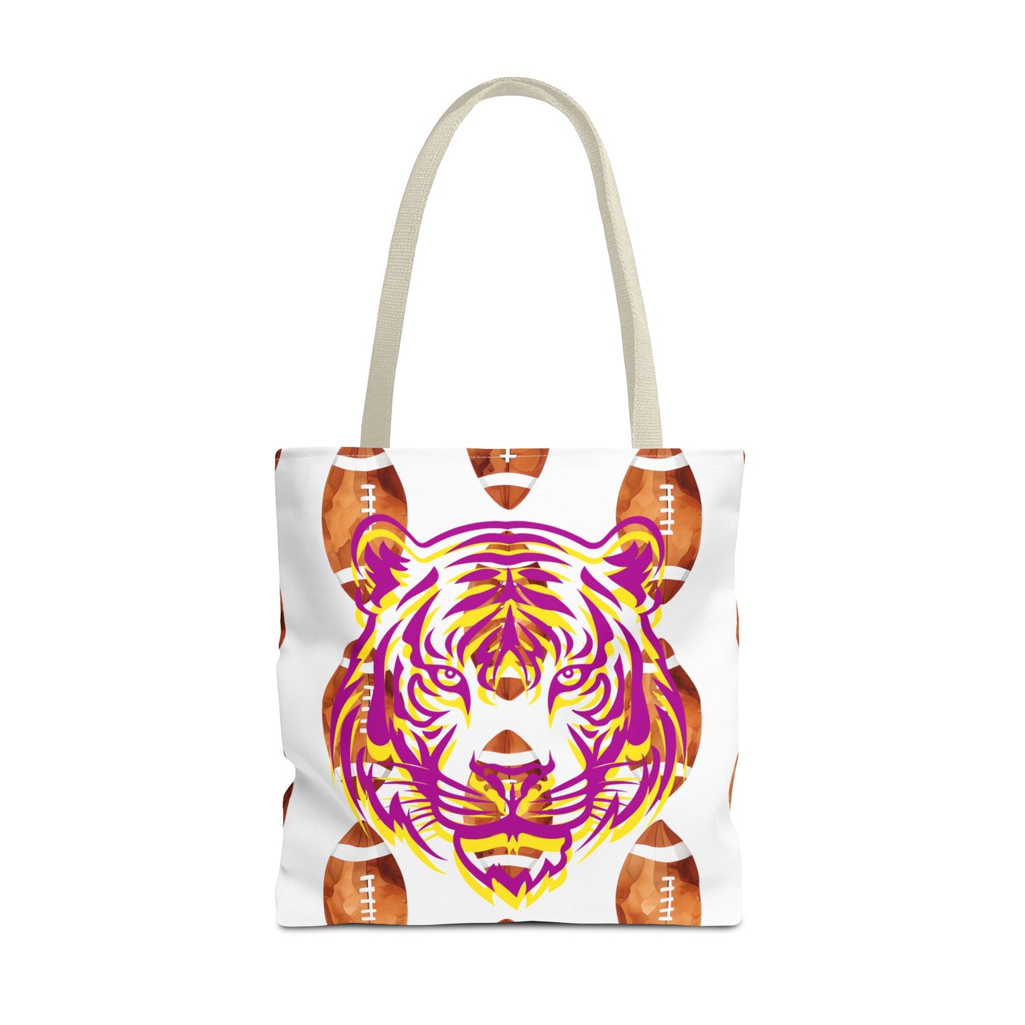 Vibrant Tiger Print Tote Bag - LSU Fans Gift