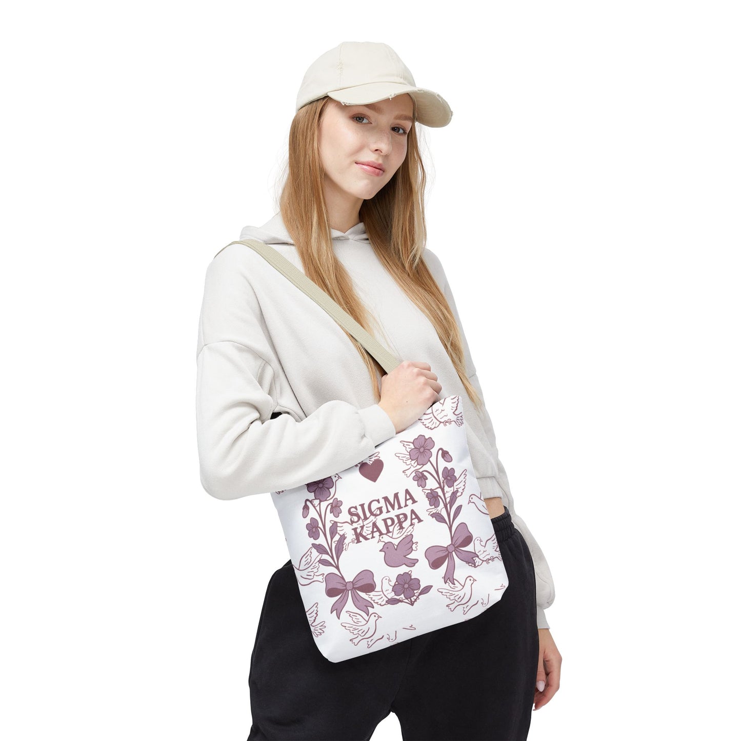 Sigma Kappa Floral Tote Bag | Sorority Gift, Eco-Friendly Carry-All, College Accessory, Stylish Shopping Bag, Chic Beach Tote