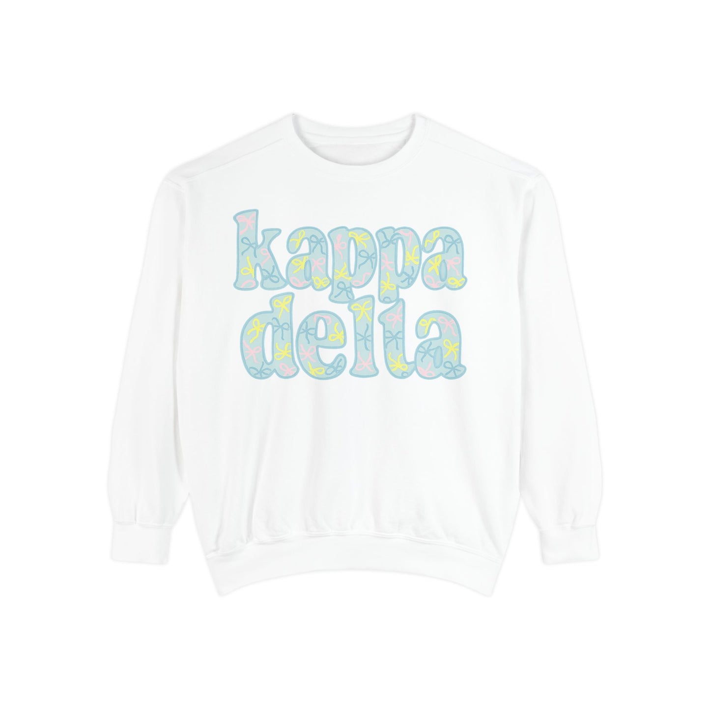 Sorority Sisters Cozy Sweatshirt - KaDelta Unisex Garment-Dyed