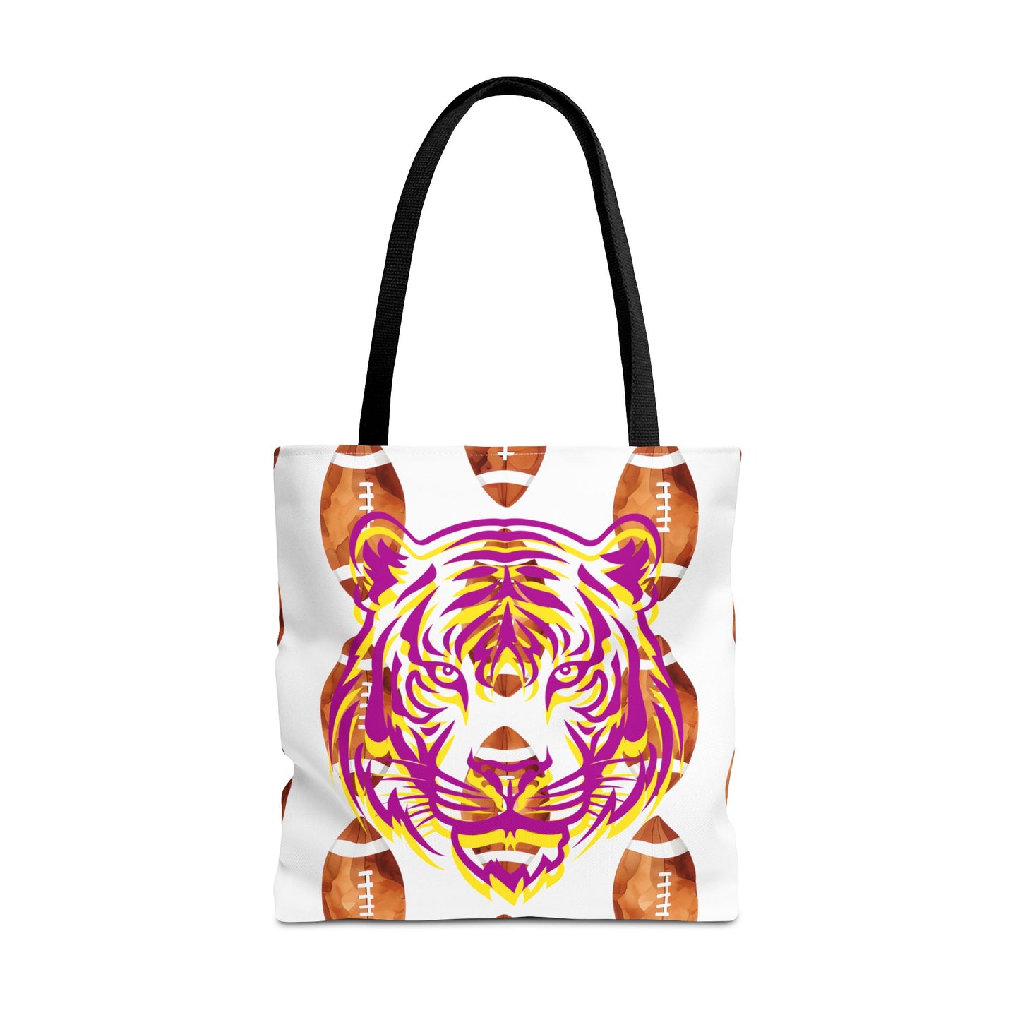 Vibrant Tiger Print Tote Bag - LSU Fans Gift