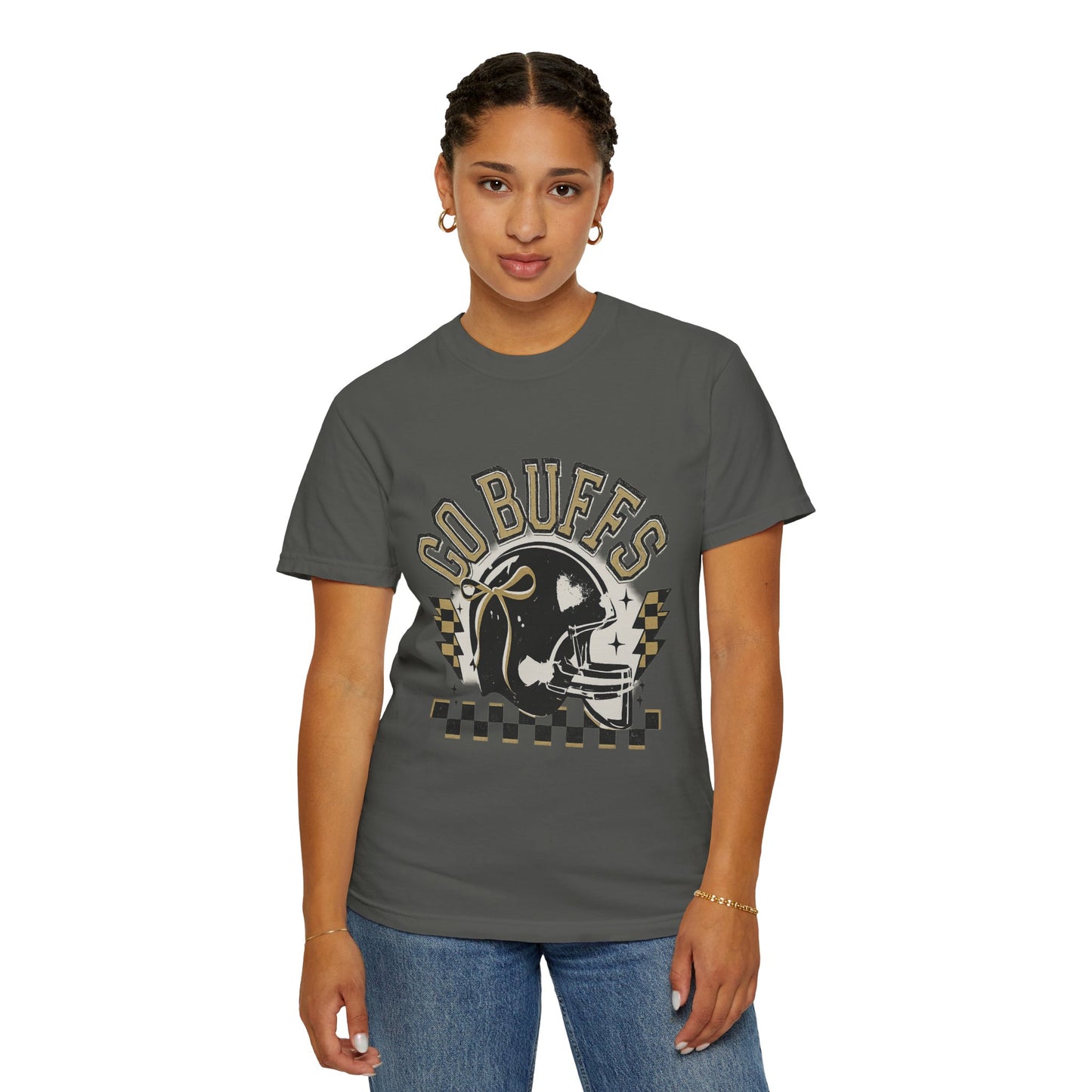 Vintage Sports Fan T-Shirt - Go Buffs Graphic Tee