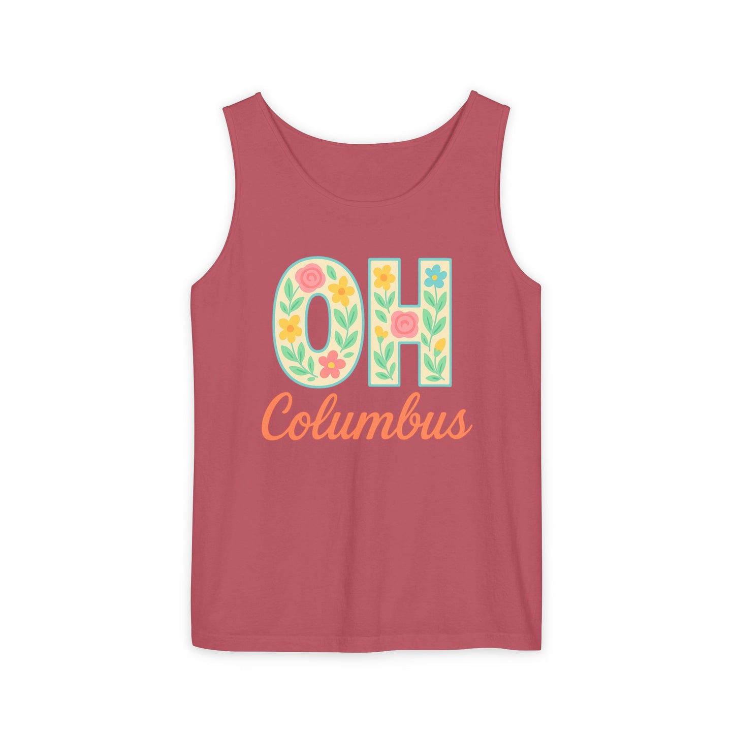 Ohio Spirit Unisex Garment-Dyed Tank Top, College Sports, Casual Wear, Gift for Graduates, Team Pride, Comfort Colors, Graduation Gift, Go Bucks