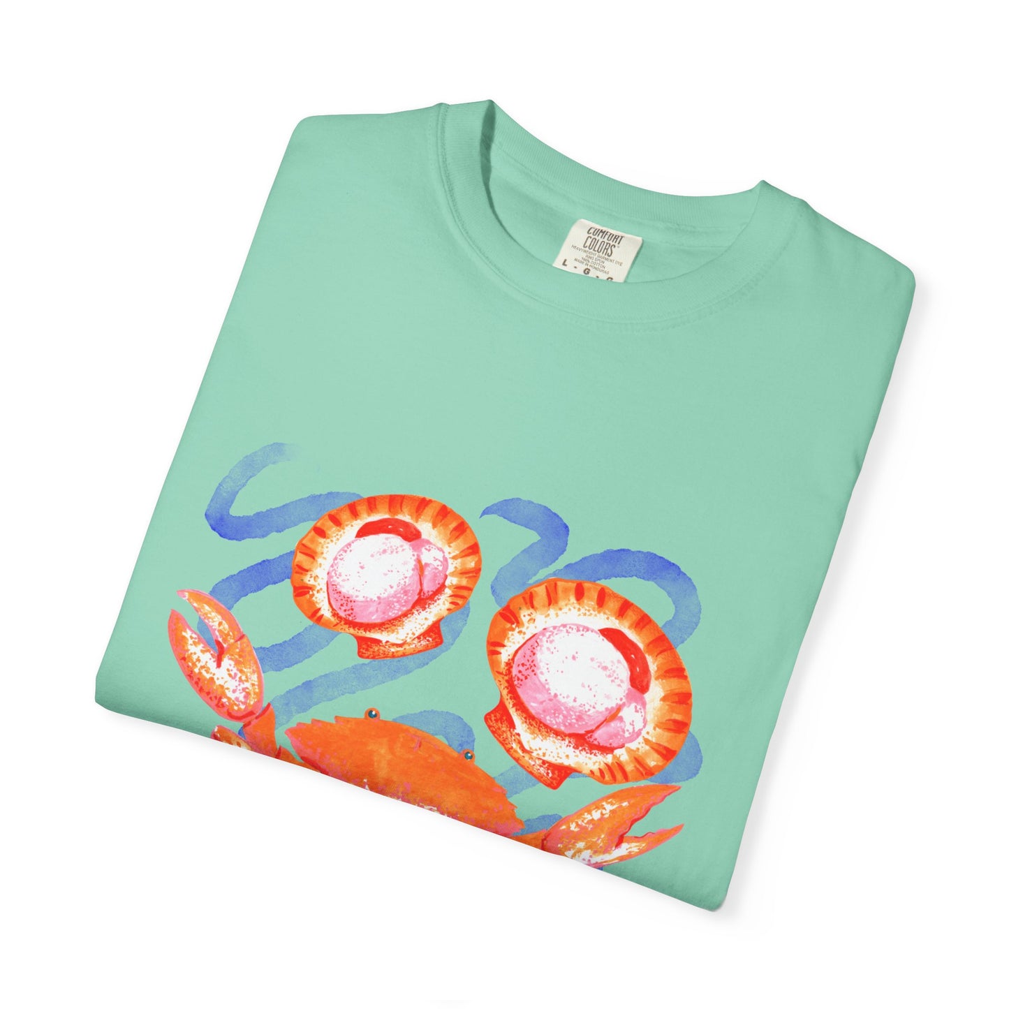 Retro Seafood Graphic T-Shirt - Fresh Catch Comfort Colors Tee
