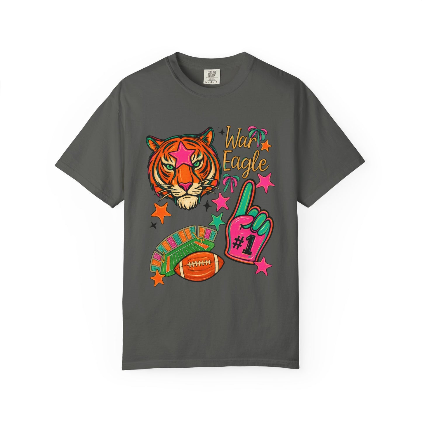 Vintage Preppy Tiger Football Game Day Unisex T-shirt