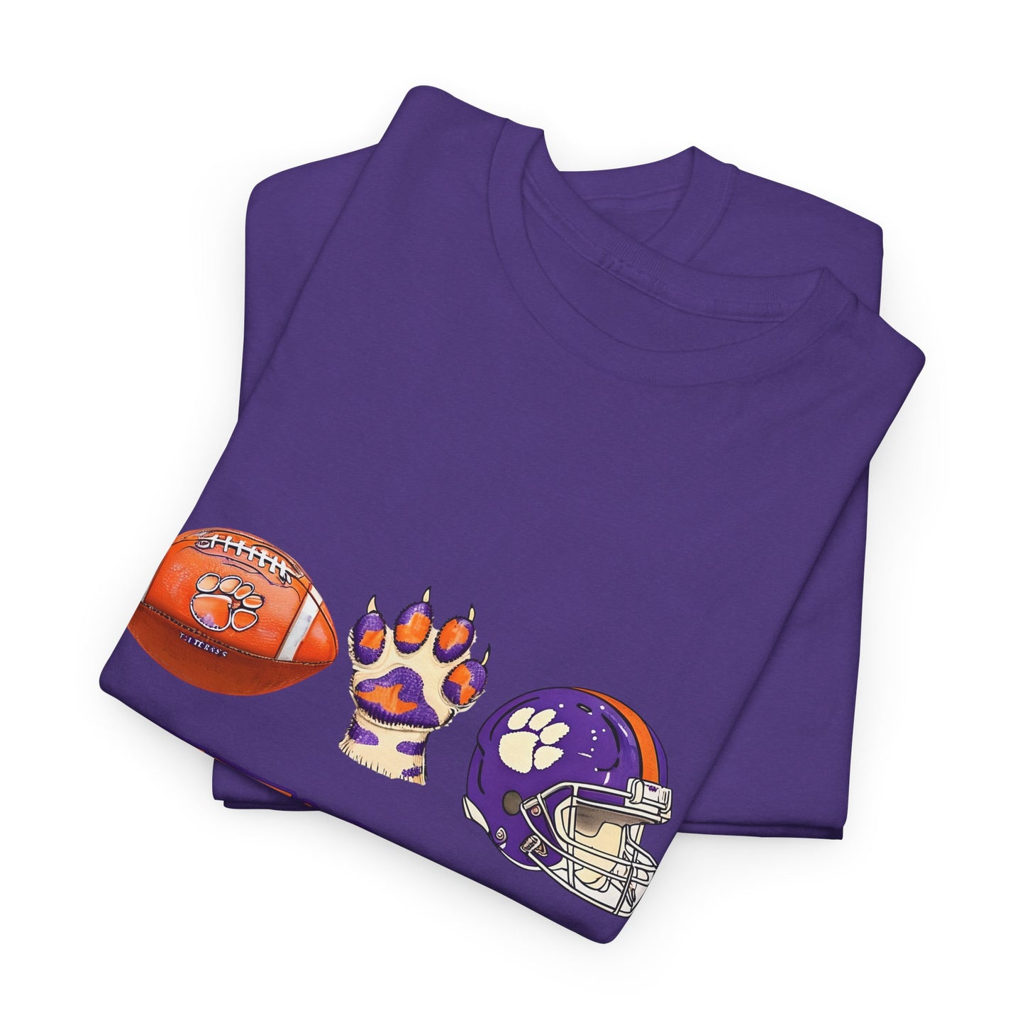 Unisex Heavy Cotton Tee - Let's Go Tigers! Sports Fan Tee, Game Day Shirt, Tailgate Apparel, Team Pride Top, College Football Gear