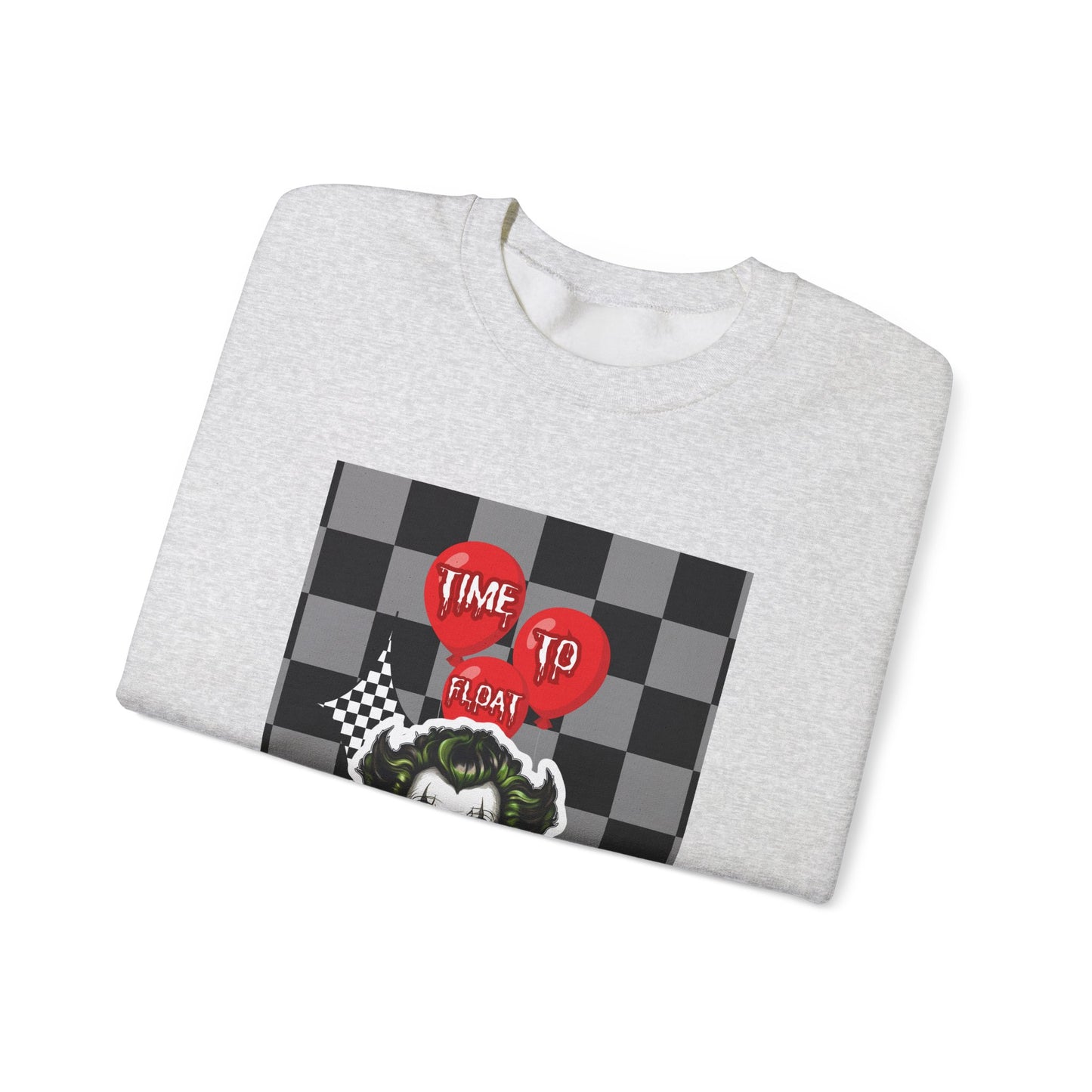 Horror Fan Crewneck Sweatshirt - Time To Float, Love It Or Leave It