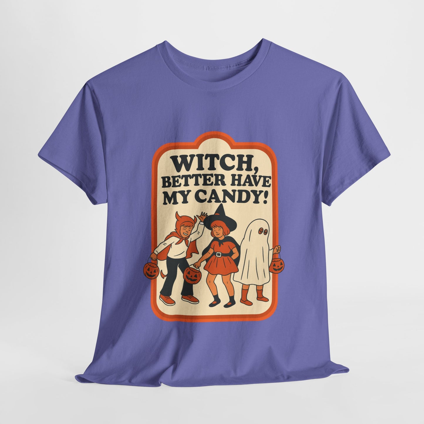 Halloween Witch Candy Tee - Unisex Cotton Shirt