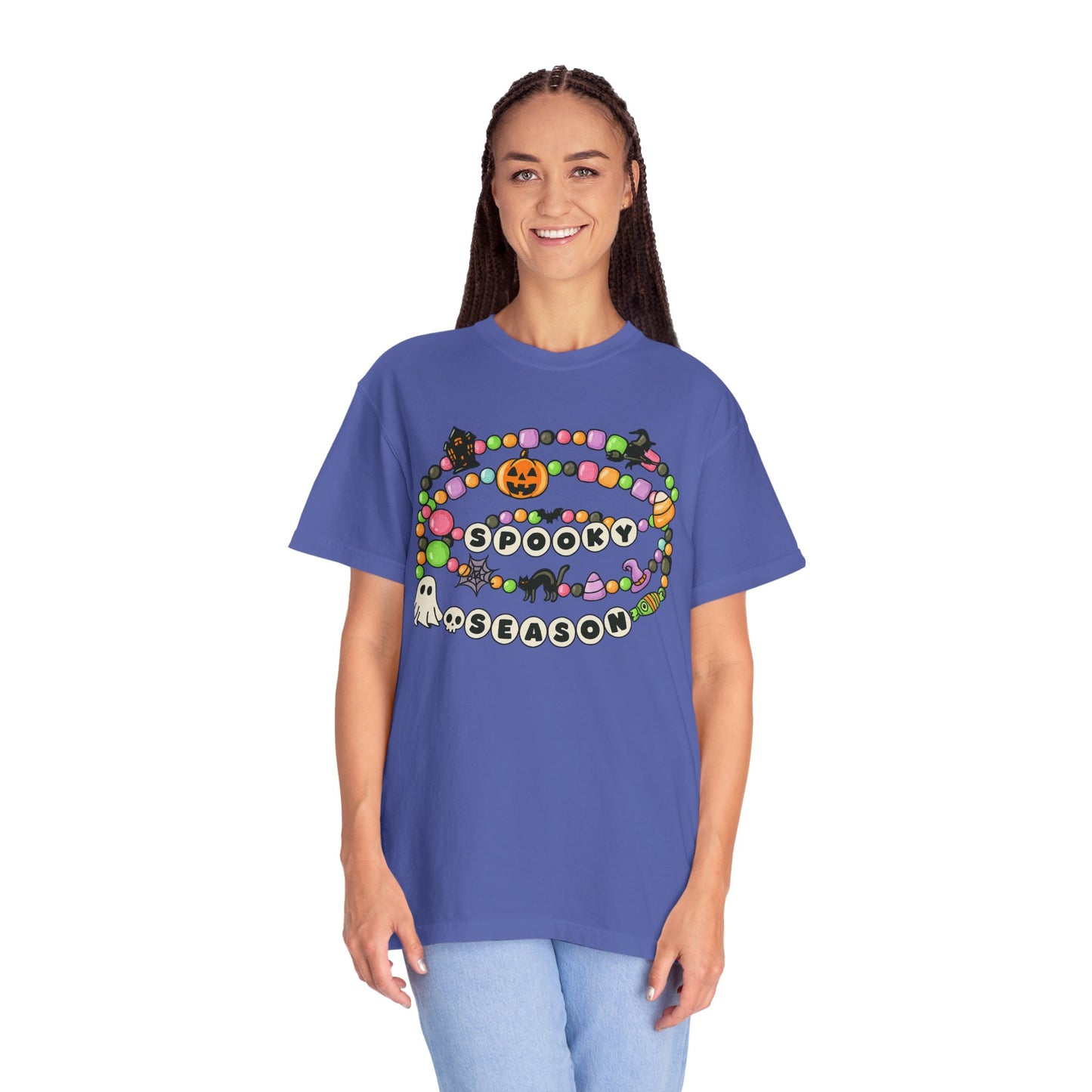 Spooky Season Friendship Bracelet T-shirt | Halloween Fun, Unisex Tee