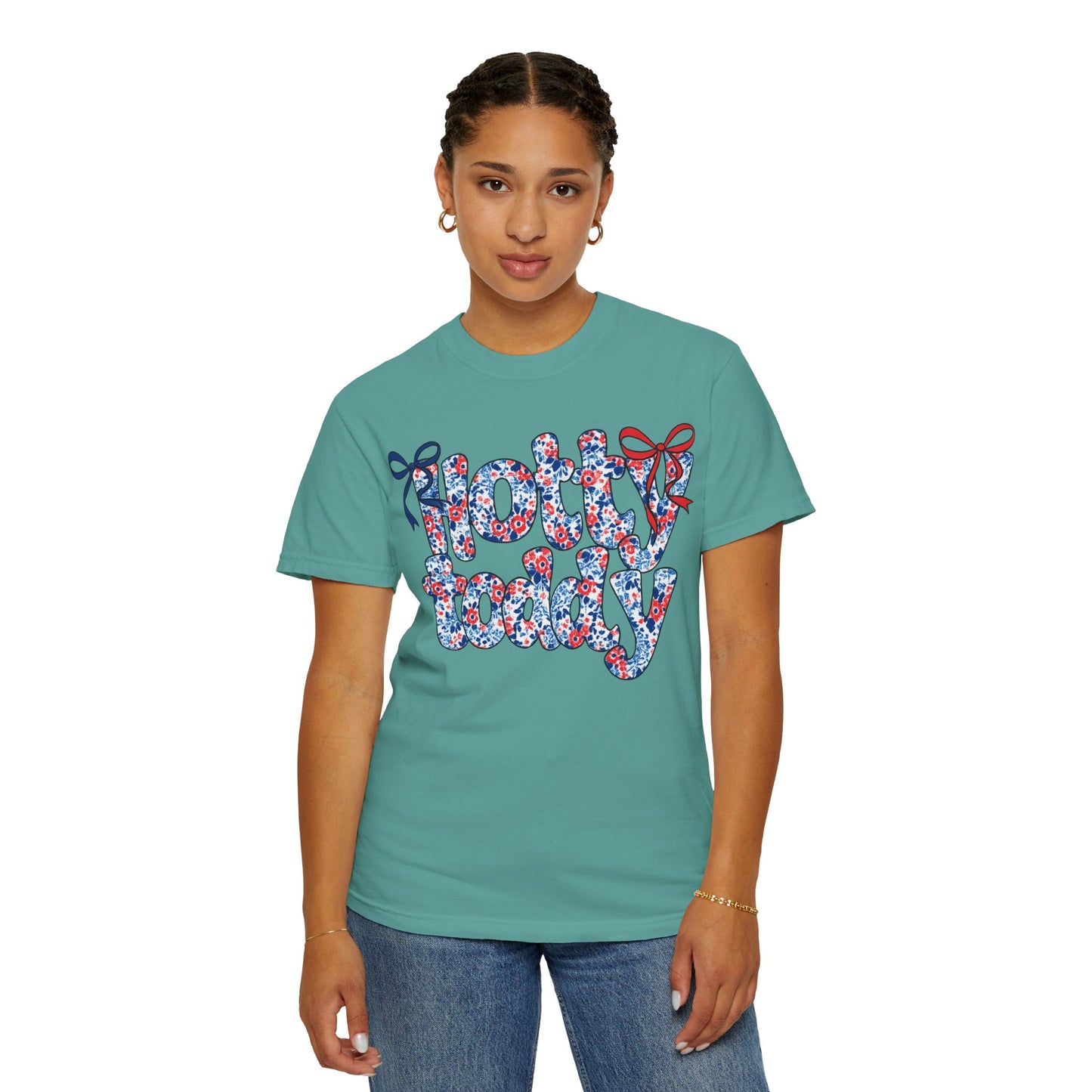 Floral Hotty Toddy Coquette Bow T-Shirt