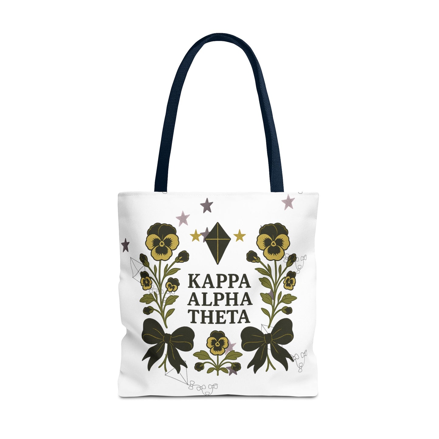 Floral Sorority Tote Bag | Kappa Alpha Theta, Eco-Friendly Bag, Gift for Sisters, College Accessory, Summer Outing Bag