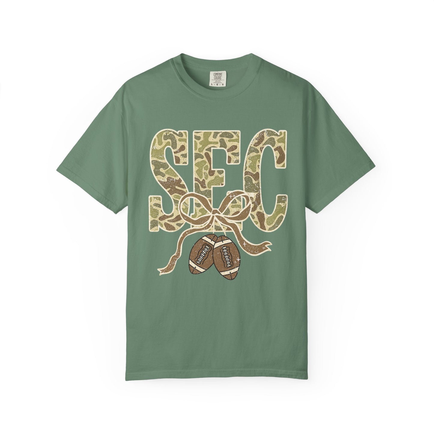 Camo Lettered Unisex T-Shirt - SEC Fan Gear - Gift for Him - Outdoor Wear